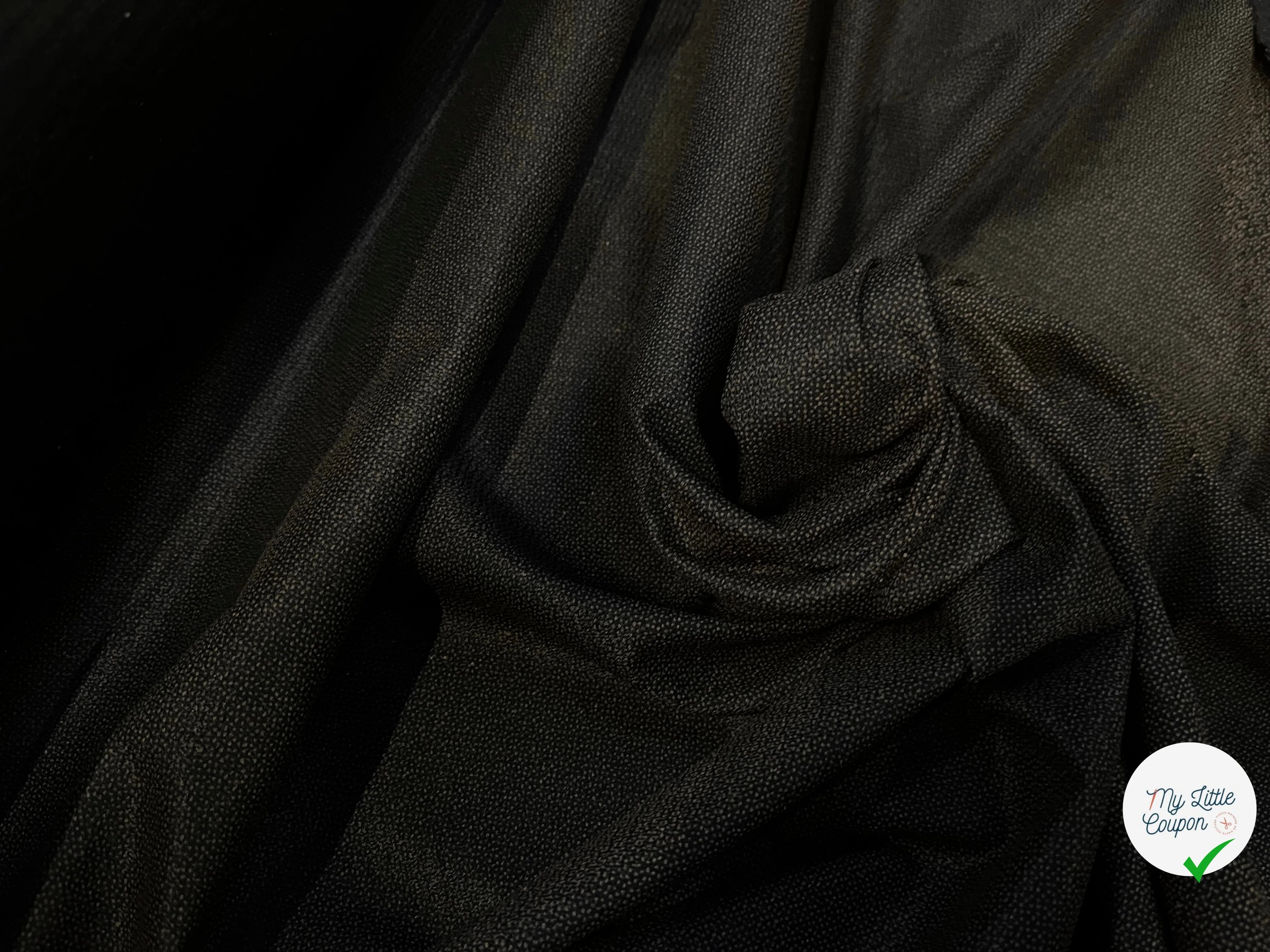 THERMOCOLLANT NOIR À GRAINS BRONZE ENVERS MOLLETONNÉ - My Little Coupon