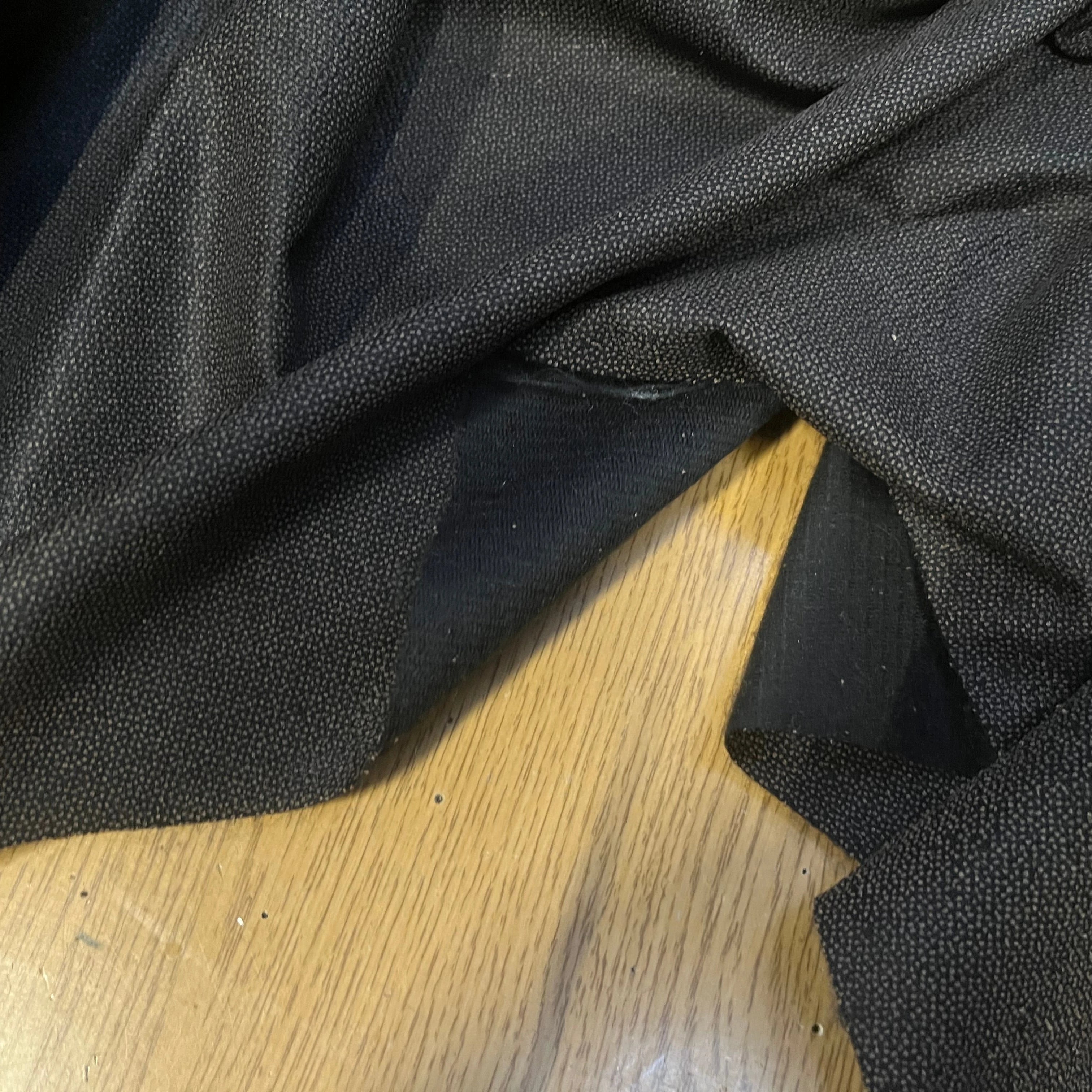 THERMOCOLLANT NOIR À GRAINS BRONZE ENVERS MOLLETONNÉ - My Little Coupon