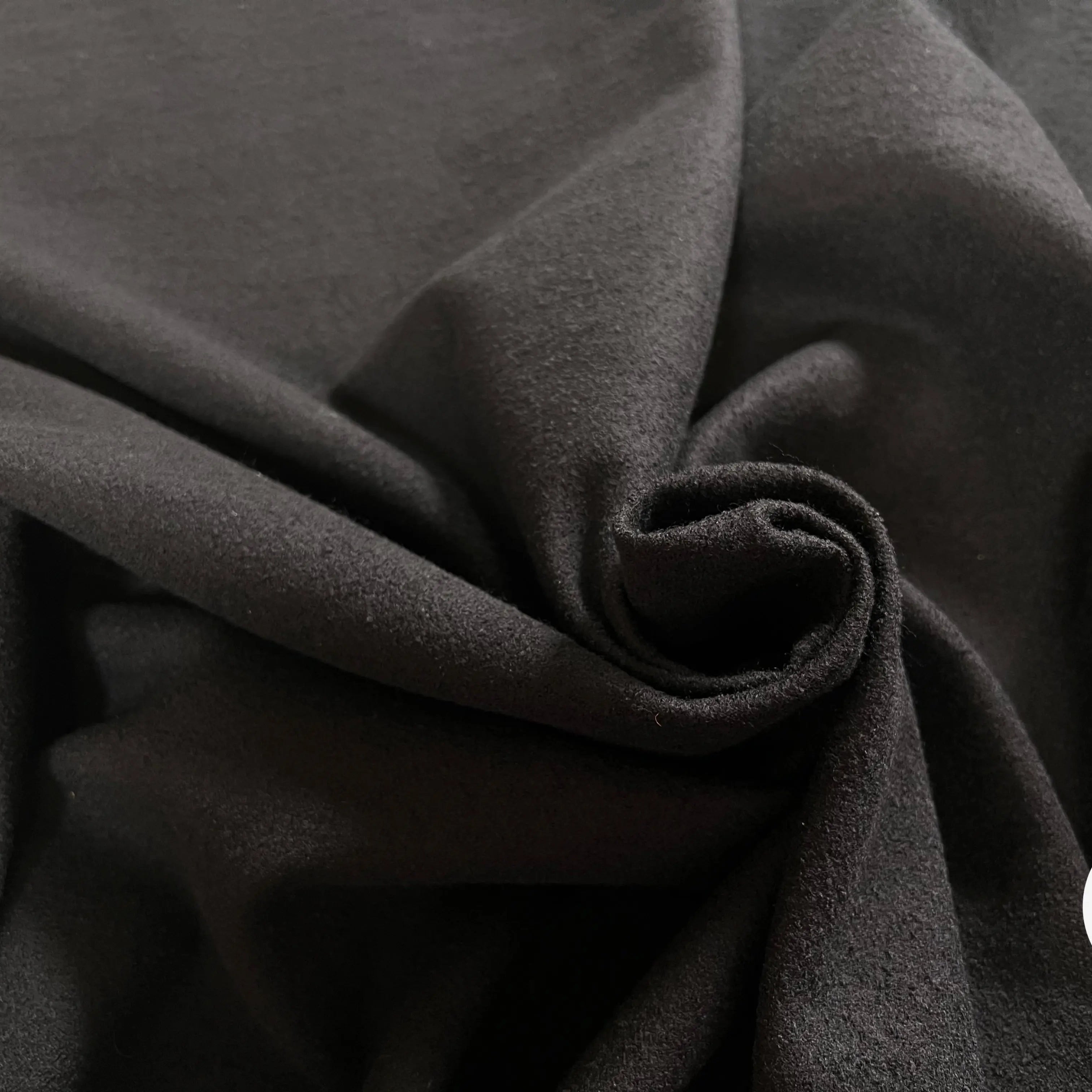 TISSU 100% LAINE VIERGE NOIR - My Little Coupon