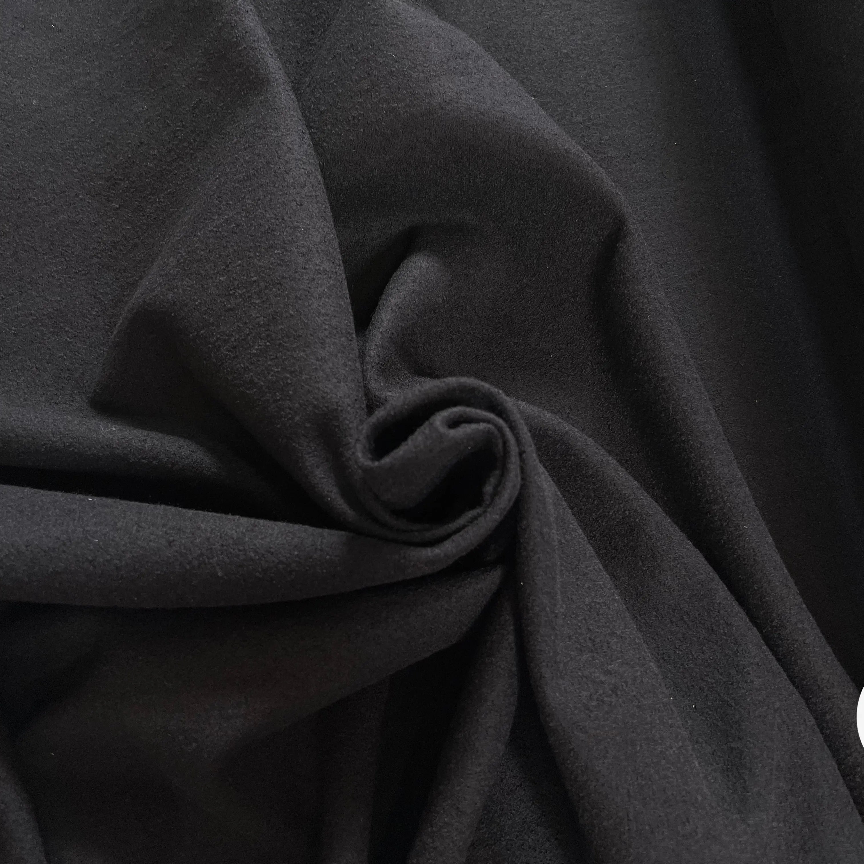 TISSU 100% LAINE VIERGE NOIR - My Little Coupon