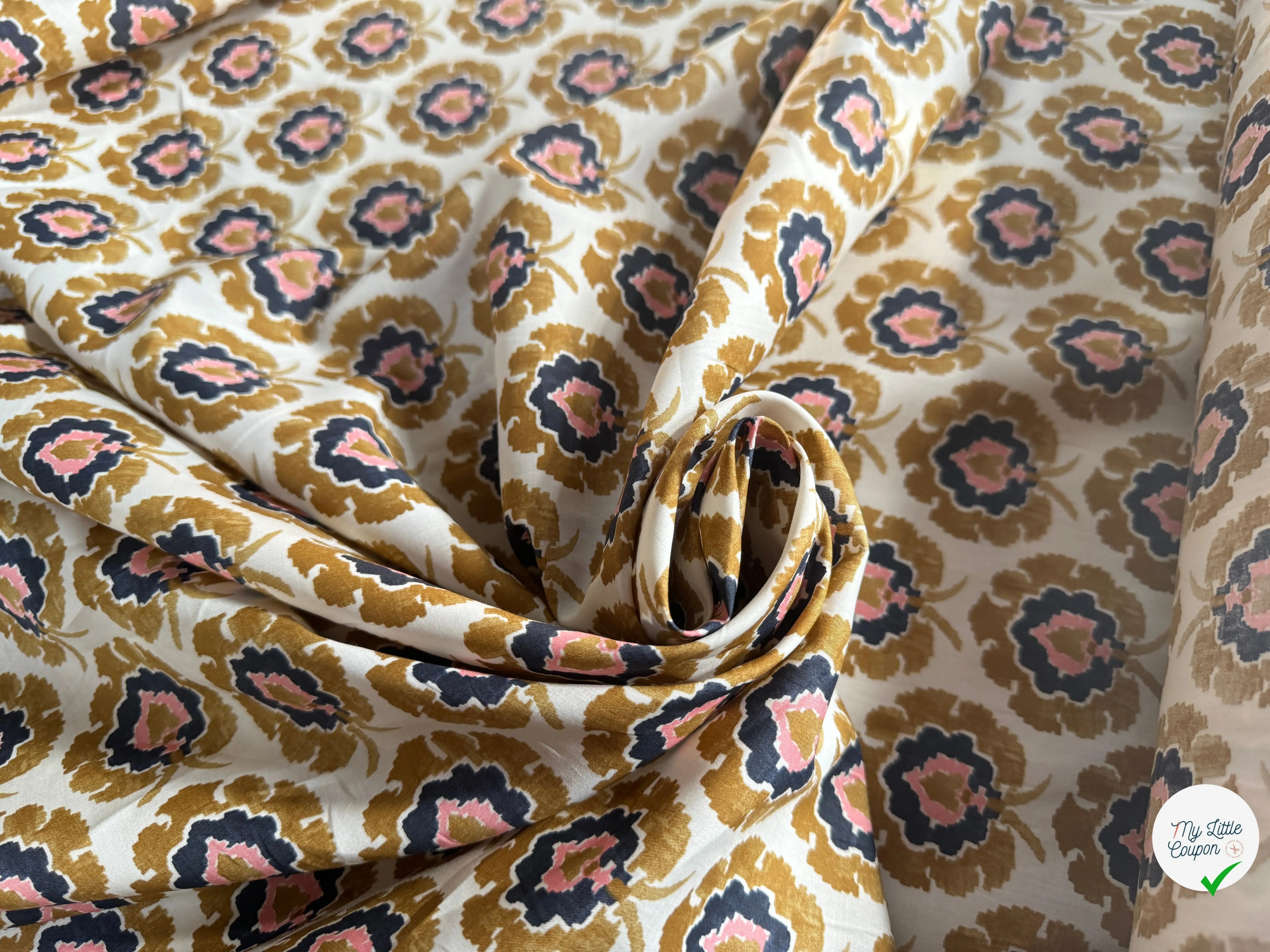 TISSU BATISTE DE COTON PARADE ROYALE - My Little Coupon