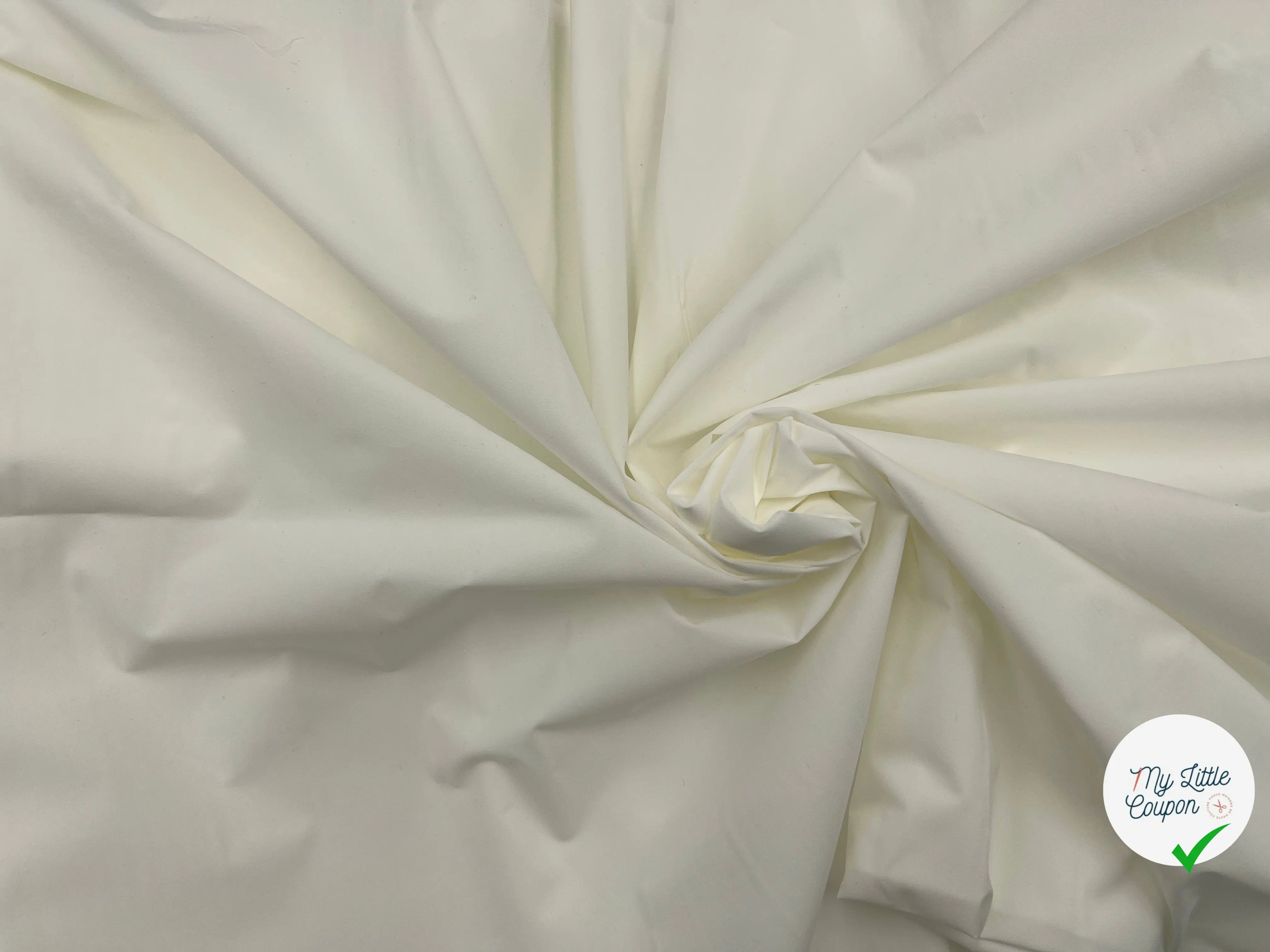 TISSU BLANC STRETCH - My Little Coupon - tissu - coudre