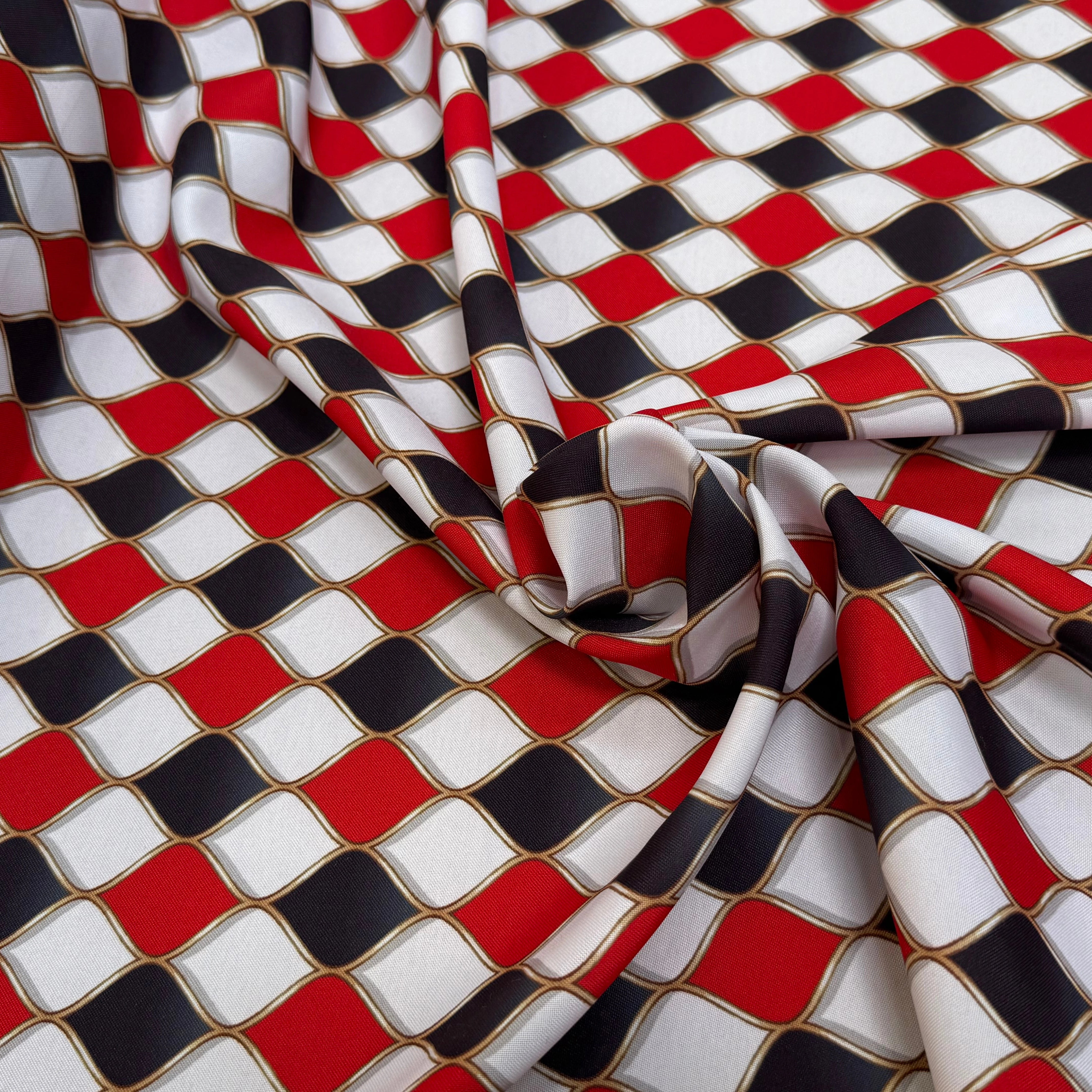 TISSU BURLINGTON ROUGE ET NOIR - My Little Coupon