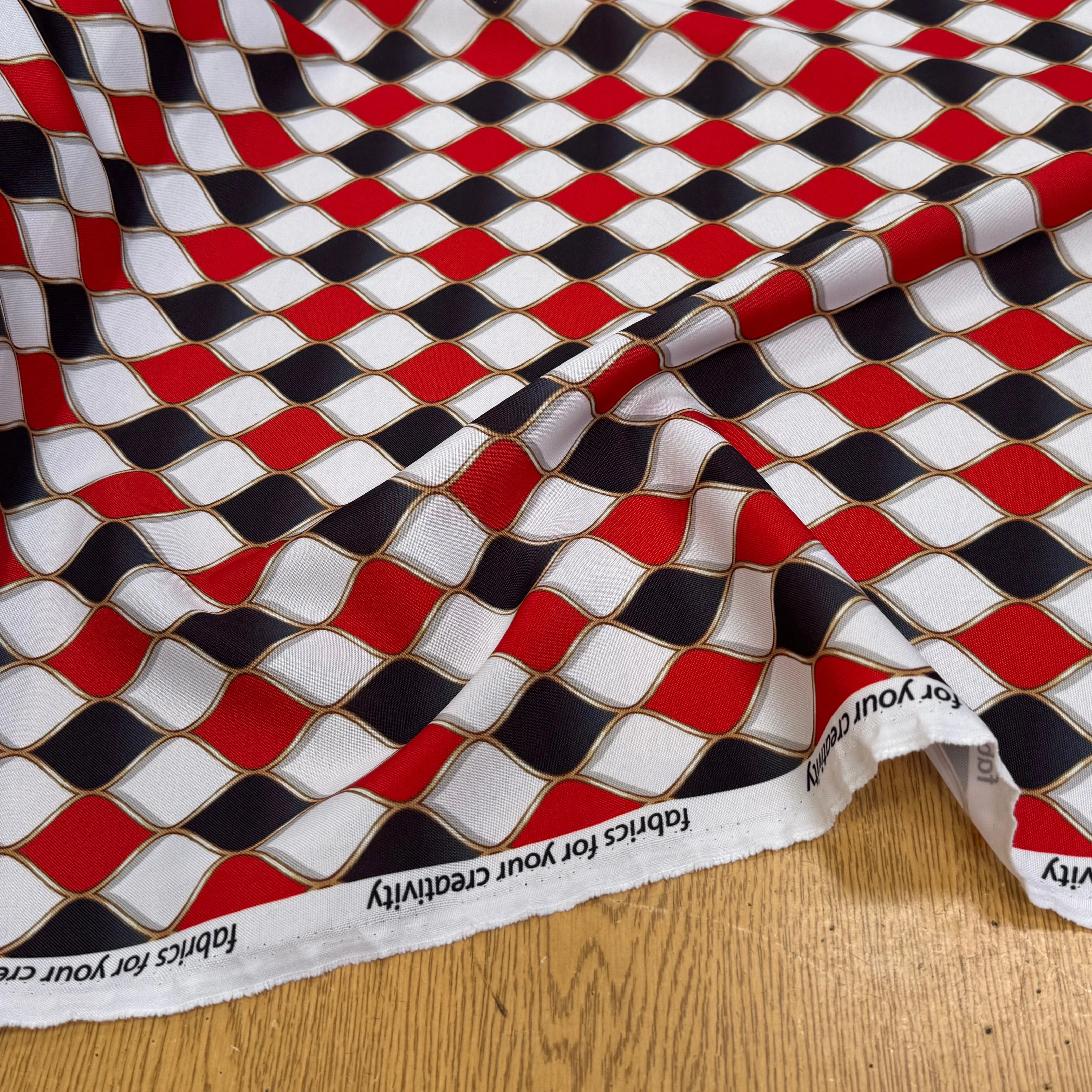 TISSU BURLINGTON ROUGE ET NOIR - My Little Coupon