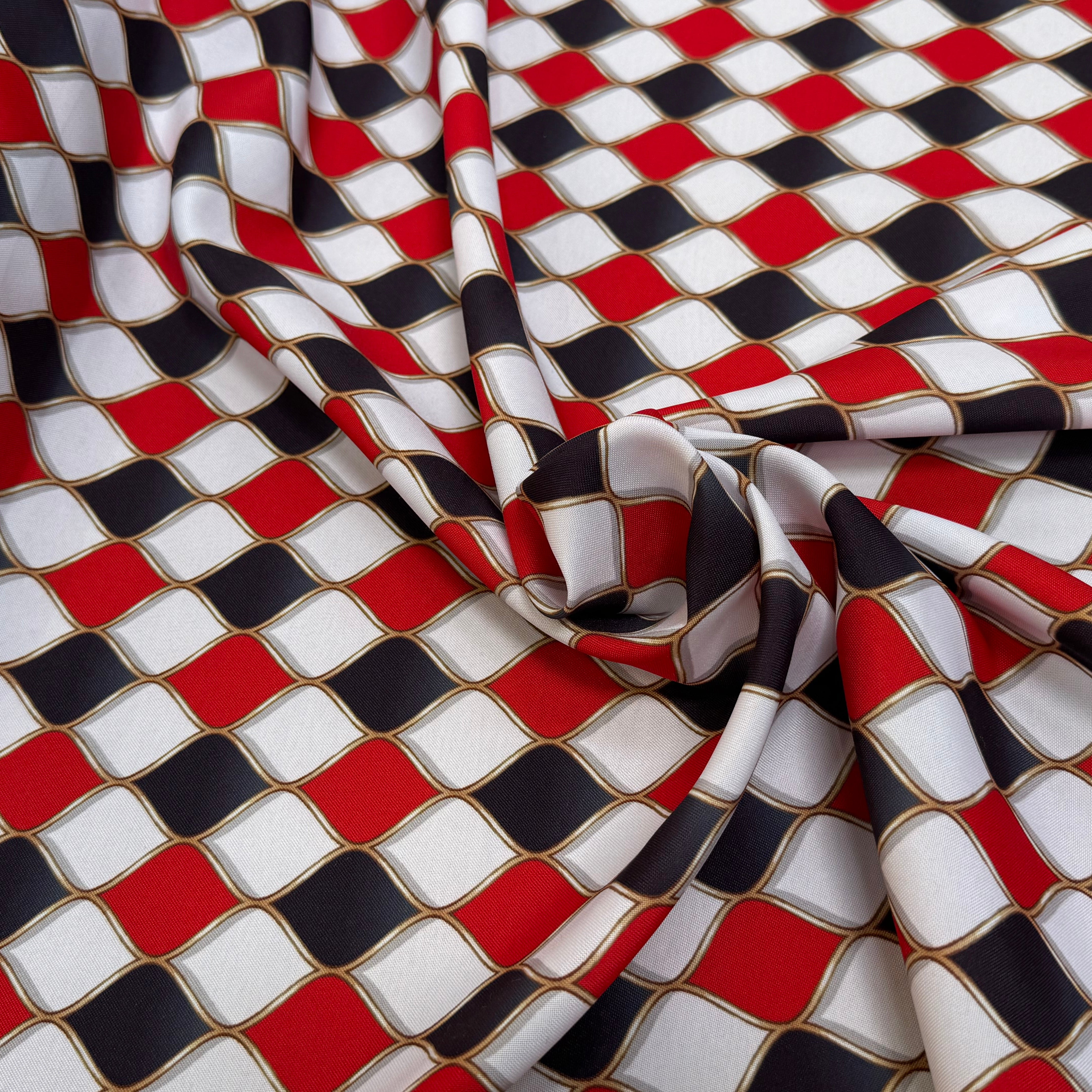 TISSU BURLINGTON ROUGE NOIR - My Little Coupon
