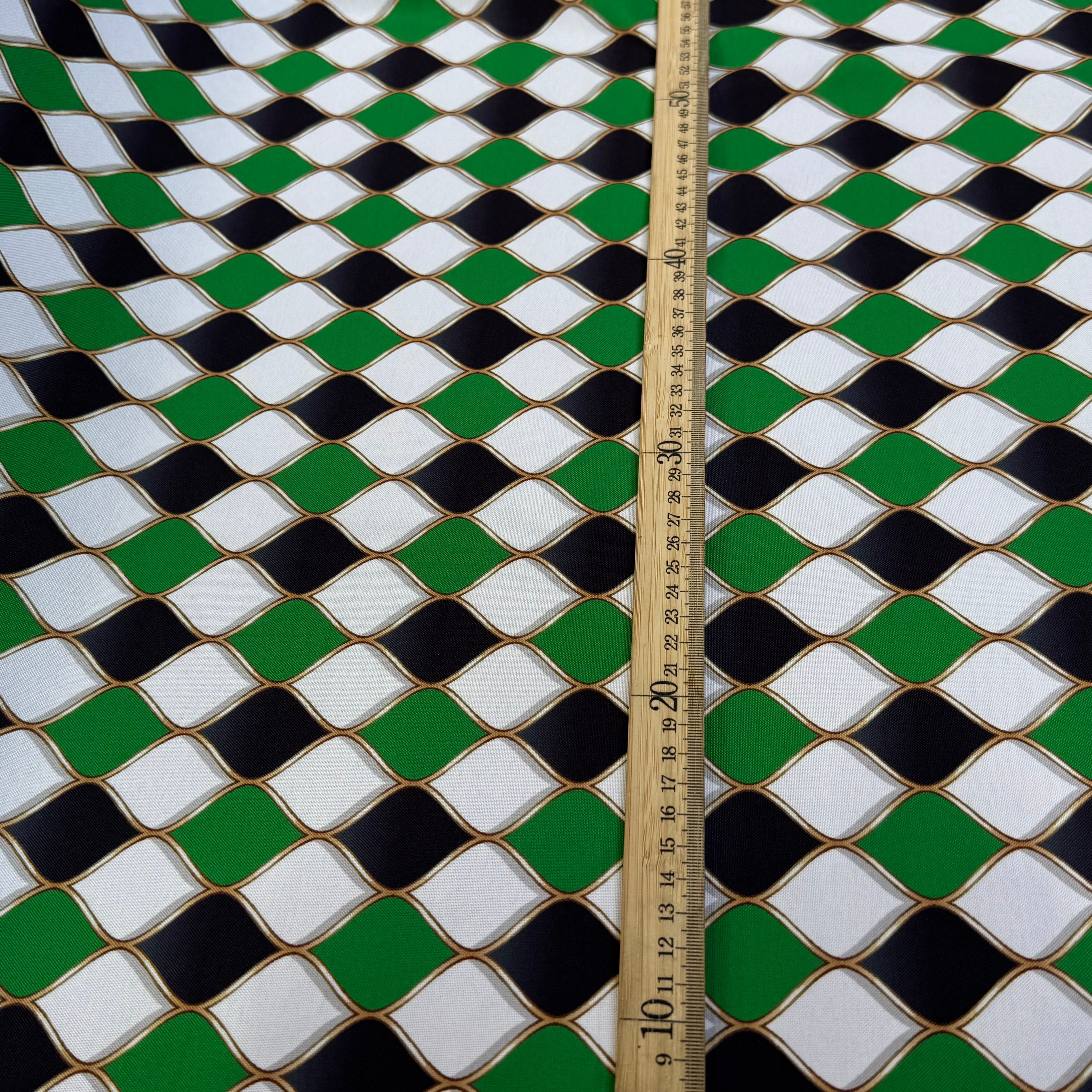 TISSU BURLINGTON VERT NOIR - My Little Coupon