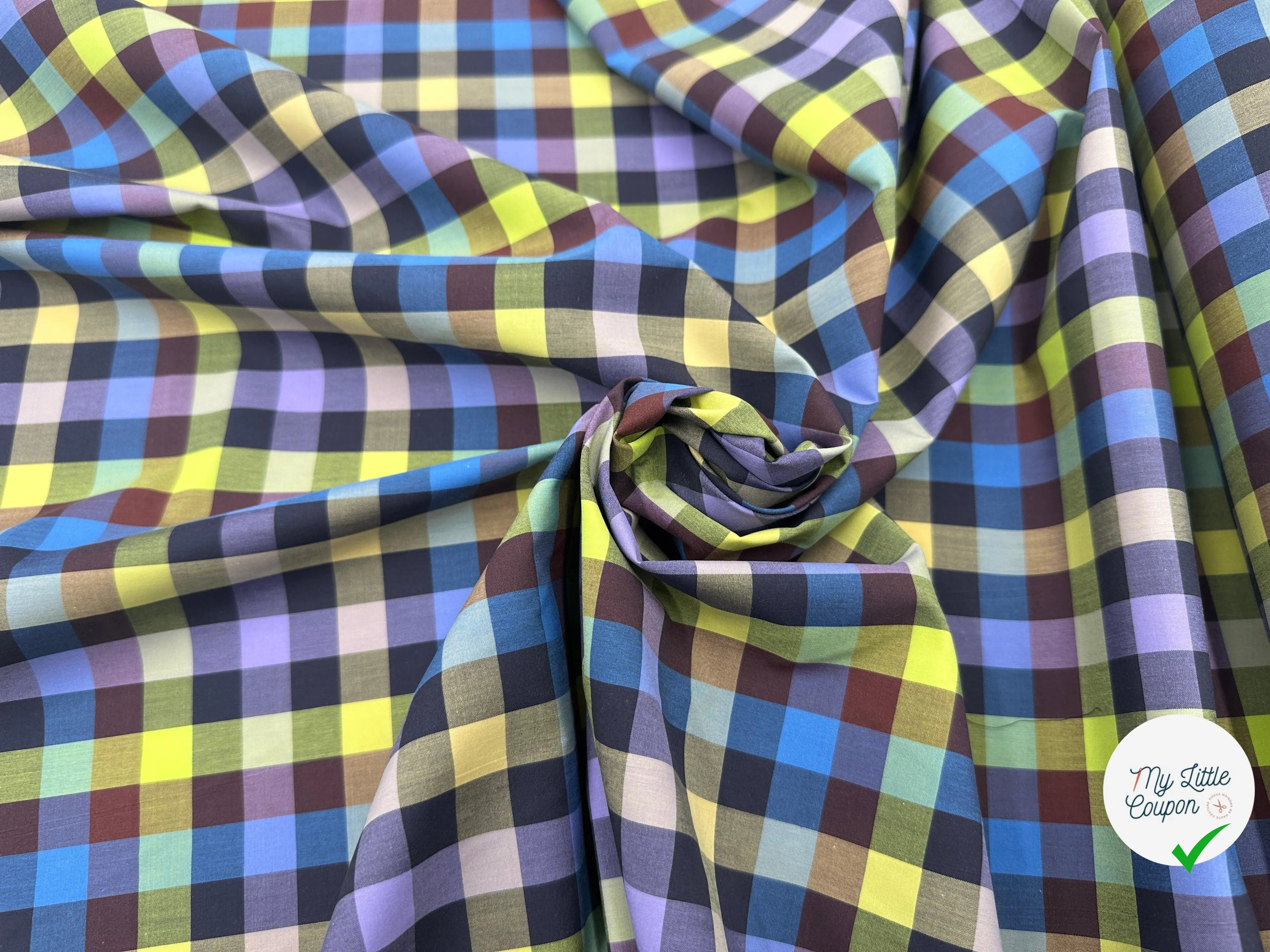 TISSU CHEMISE 13MM MULTICOLORE - My Little Coupon - tissu - coudre