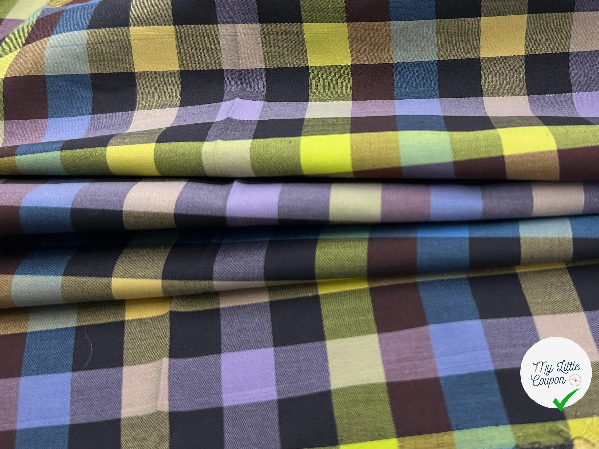 TISSU CHEMISE 13MM MULTICOLORE - My Little Coupon - tissu - coudre