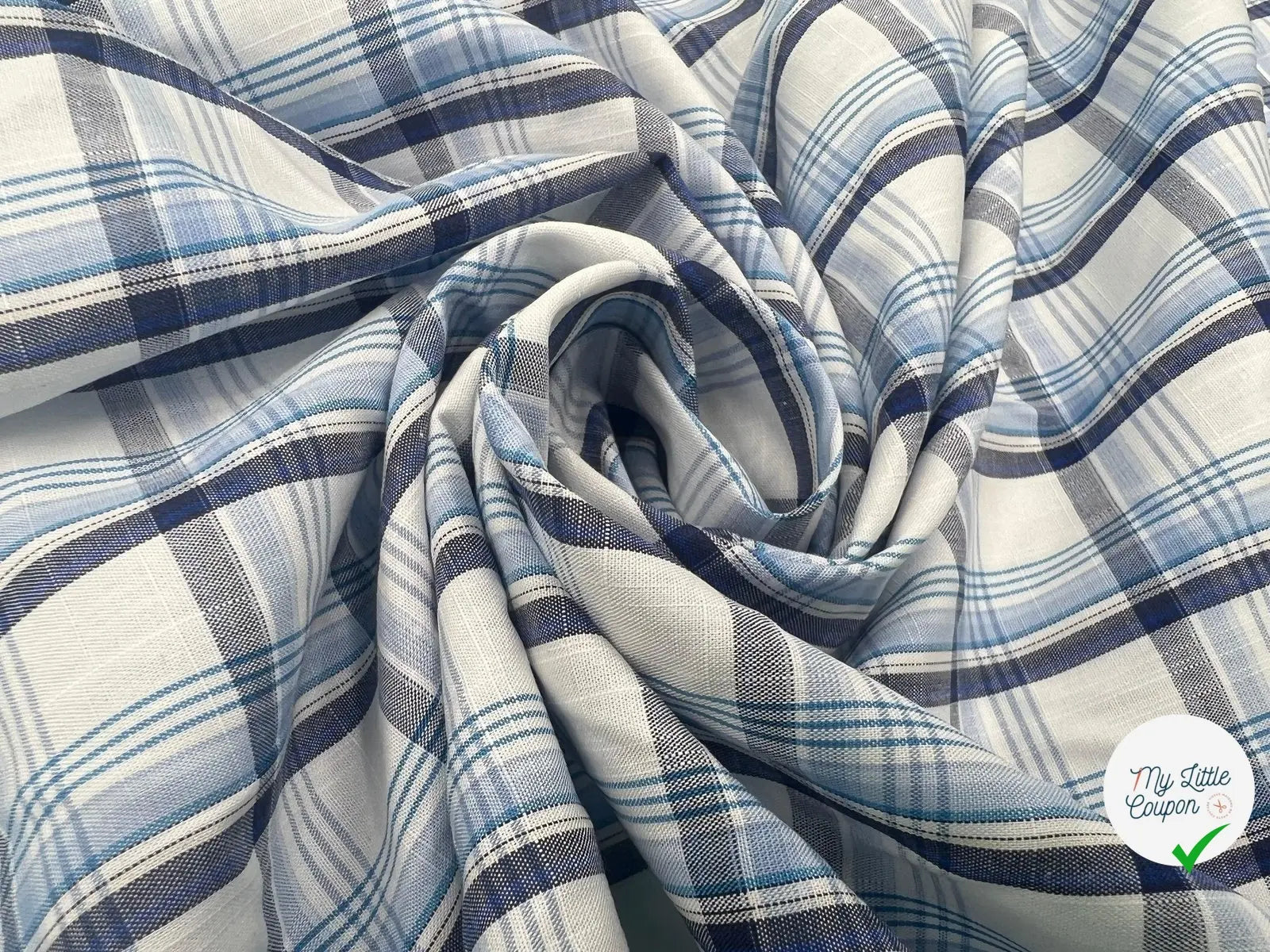 TISSU CHEMISE CARREAUX DE CAMPAGNE - My Little Coupon - tissu - coudre