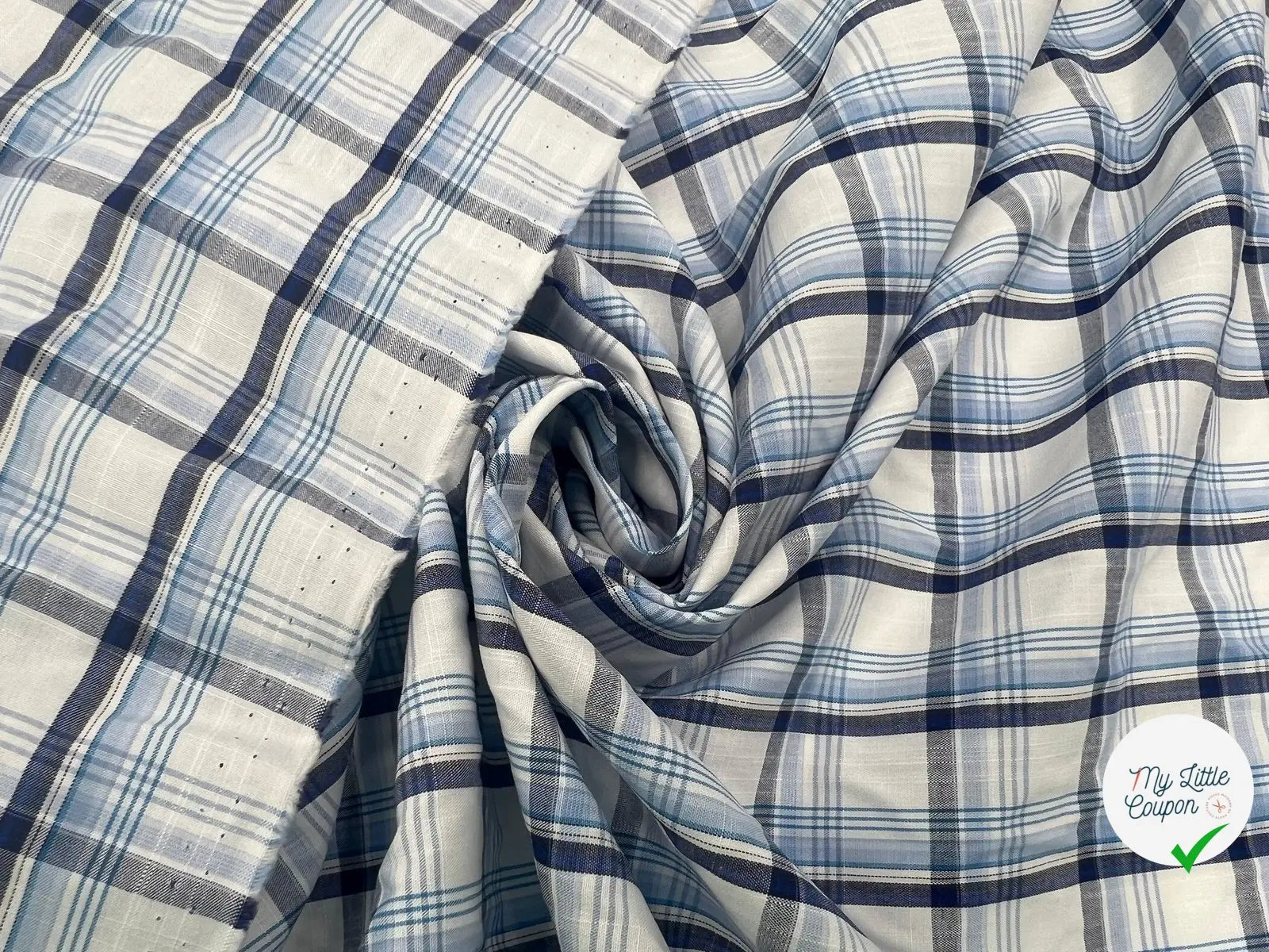 TISSU CHEMISE CARREAUX DE CAMPAGNE - My Little Coupon - tissu - coudre