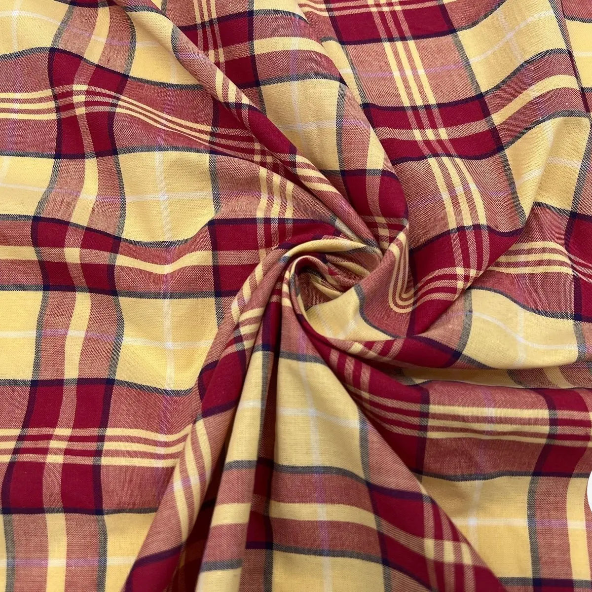 TISSU CHEMISE CARREAUX ESPRIT MADRAS - My Little Coupon - tissu - coudre