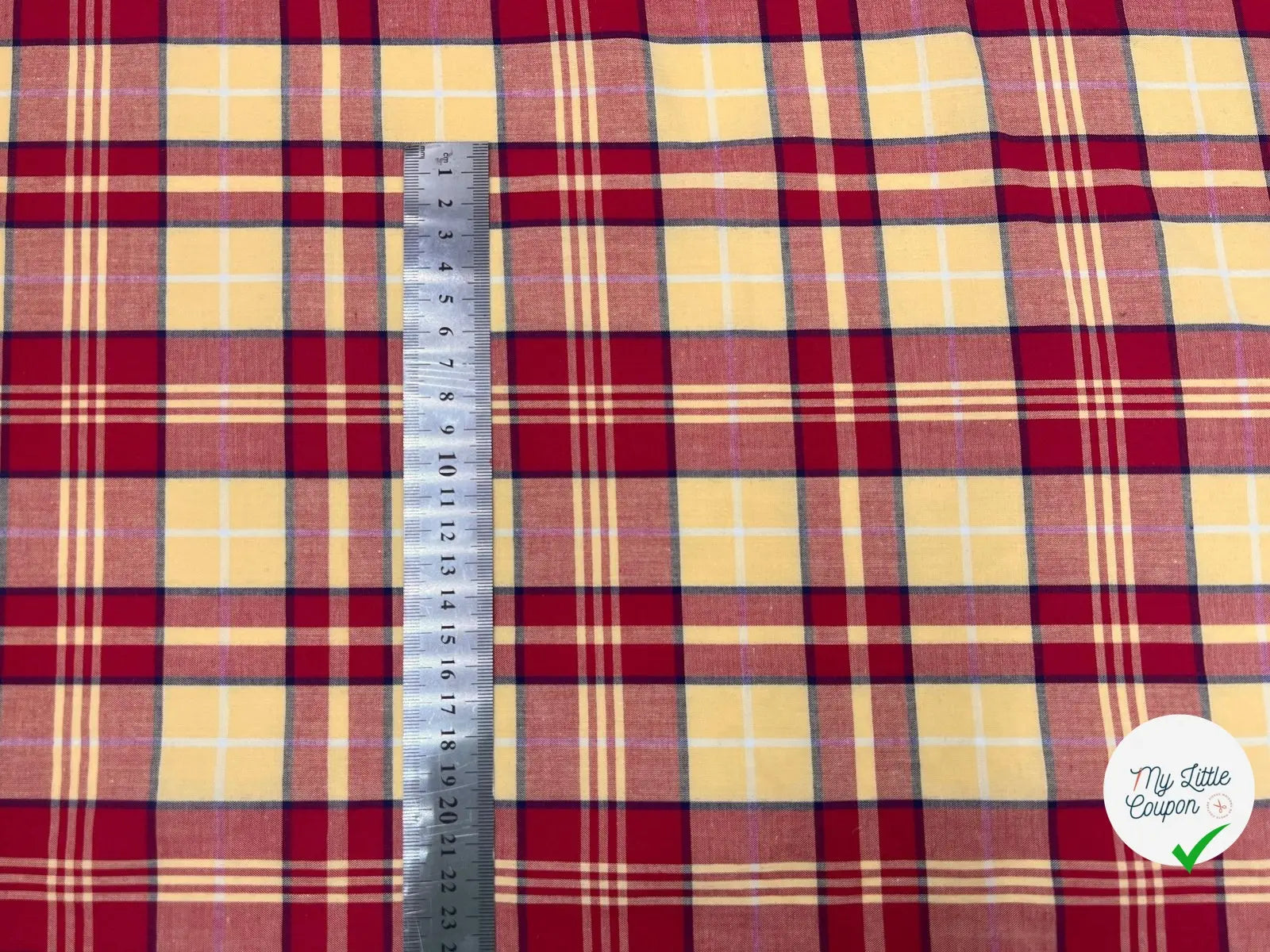 TISSU CHEMISE CARREAUX ESPRIT MADRAS - My Little Coupon - tissu - coudre