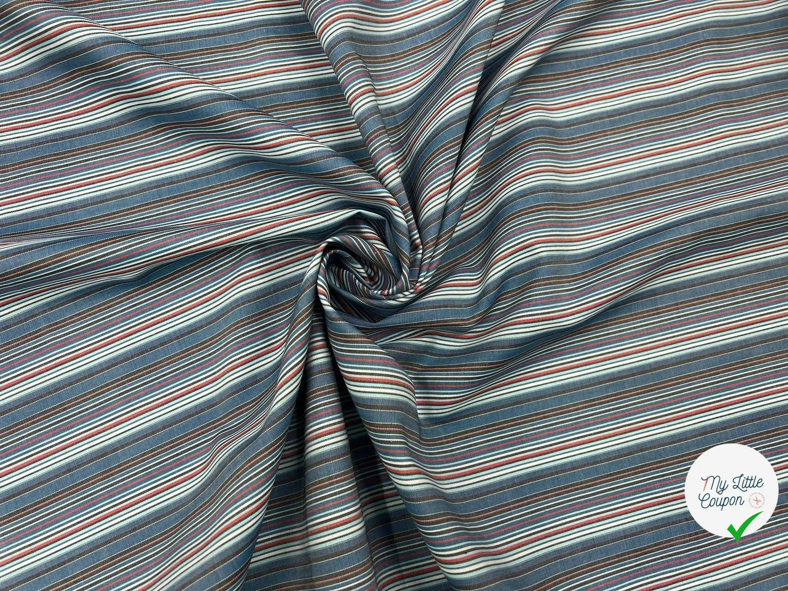 TISSU CHEMISE COTON CARREAUX LINGIEN - My Little Coupon - tissu - coudre
