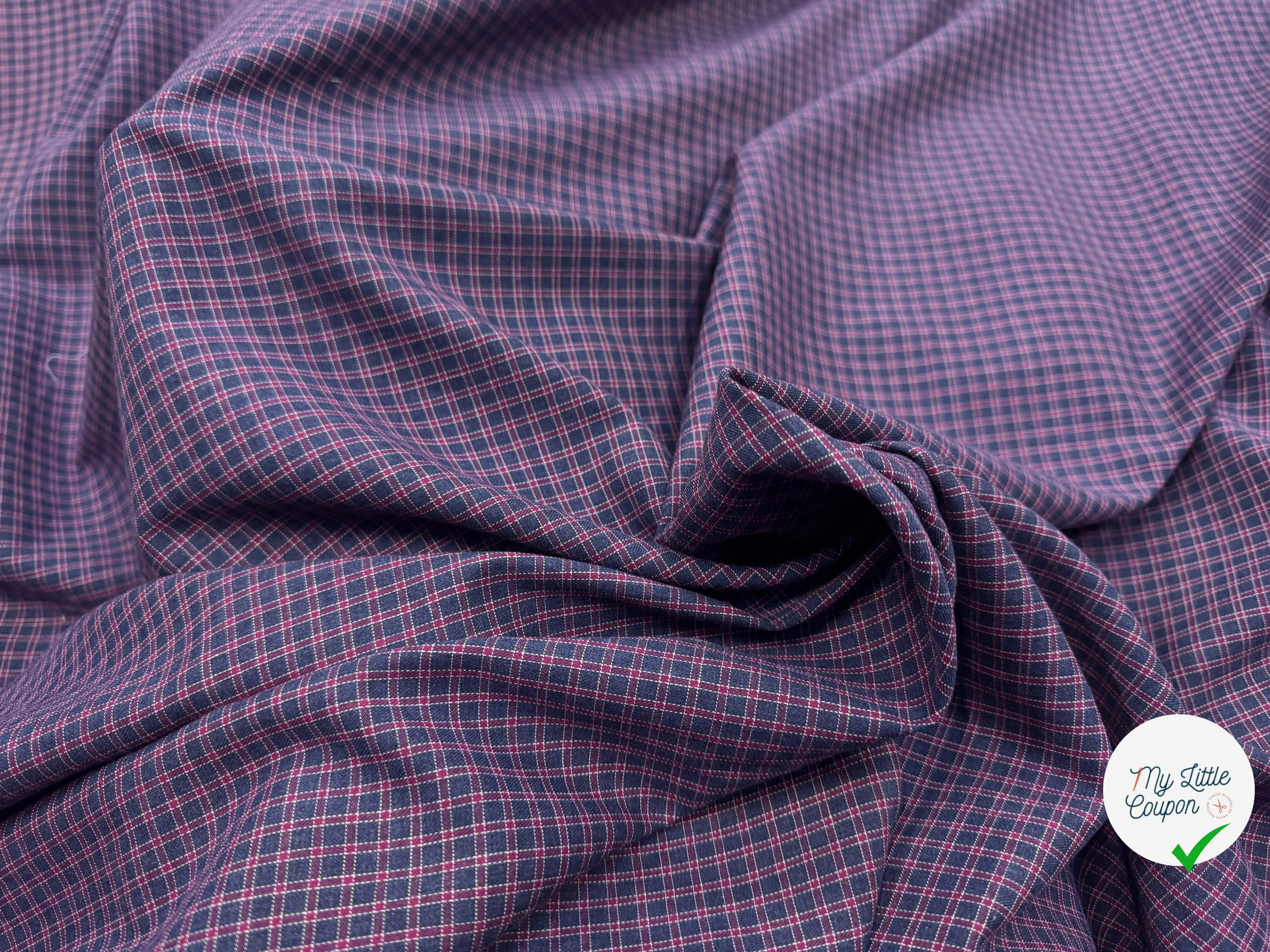 TISSU CHEMISE COTON DUVETEUX - My Little Coupon