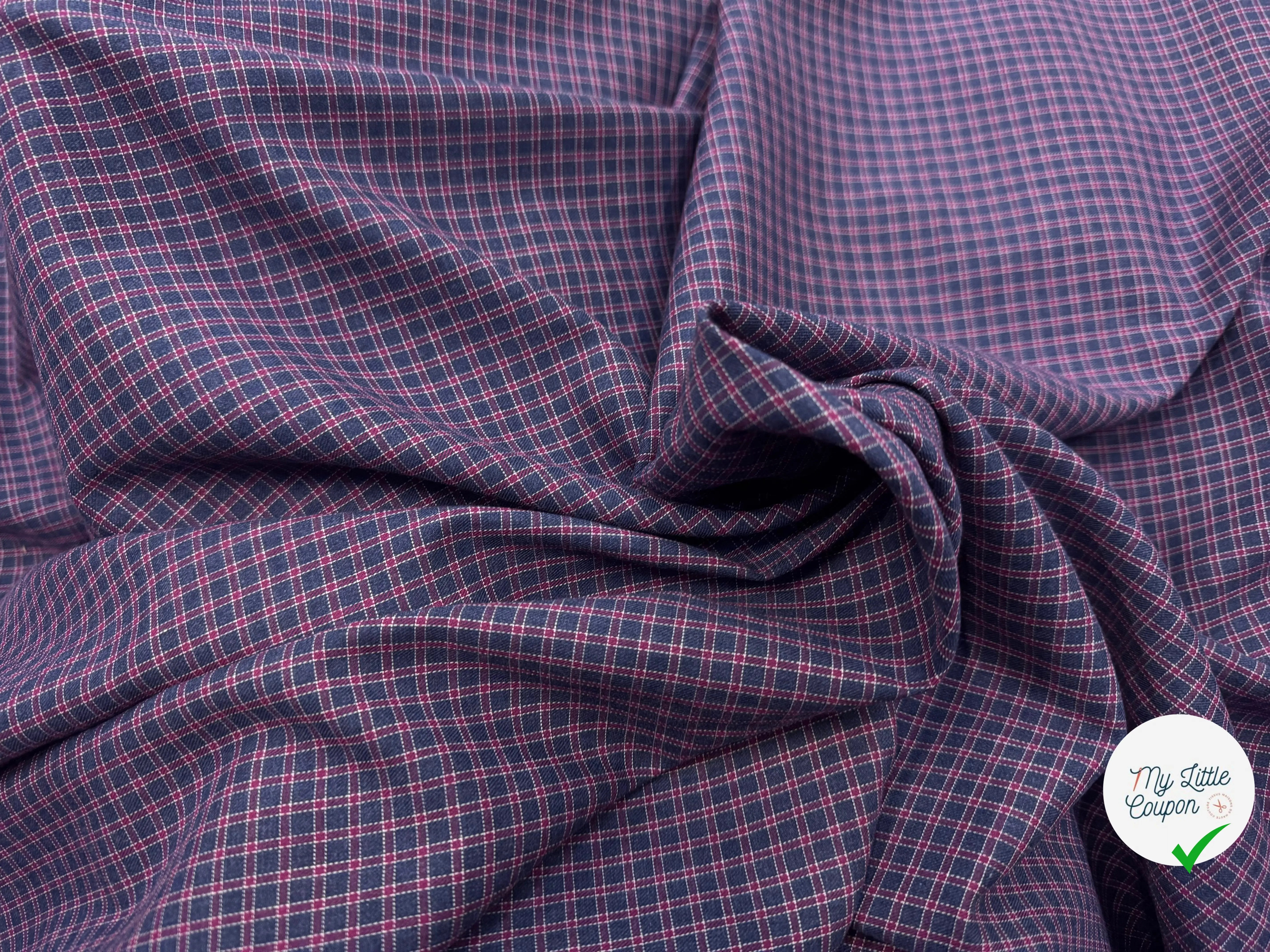 TISSU CHEMISE COTON DUVETEUX - My Little Coupon