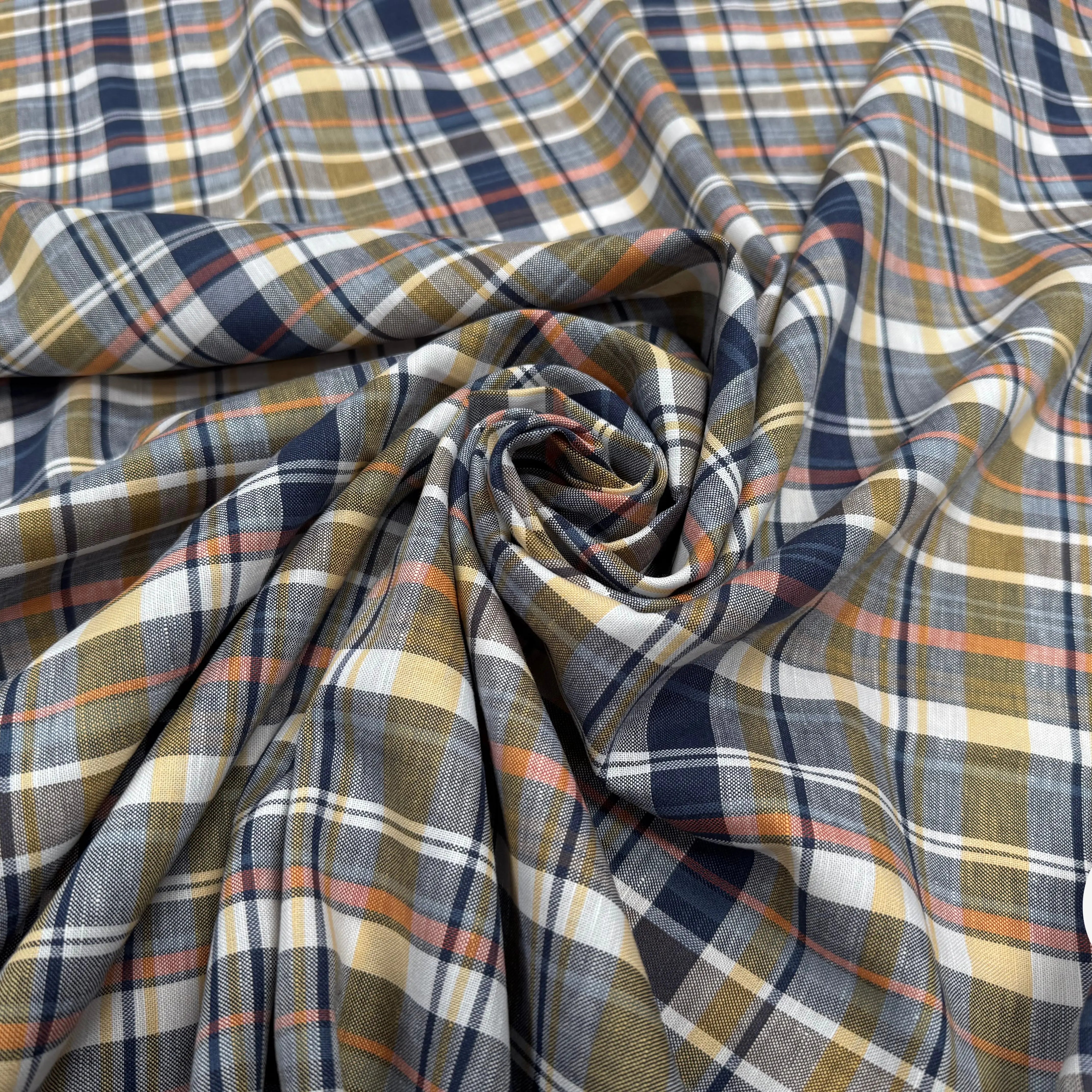 TISSU CHEMISE COTON NATTE CARREAUX - My Little Coupon