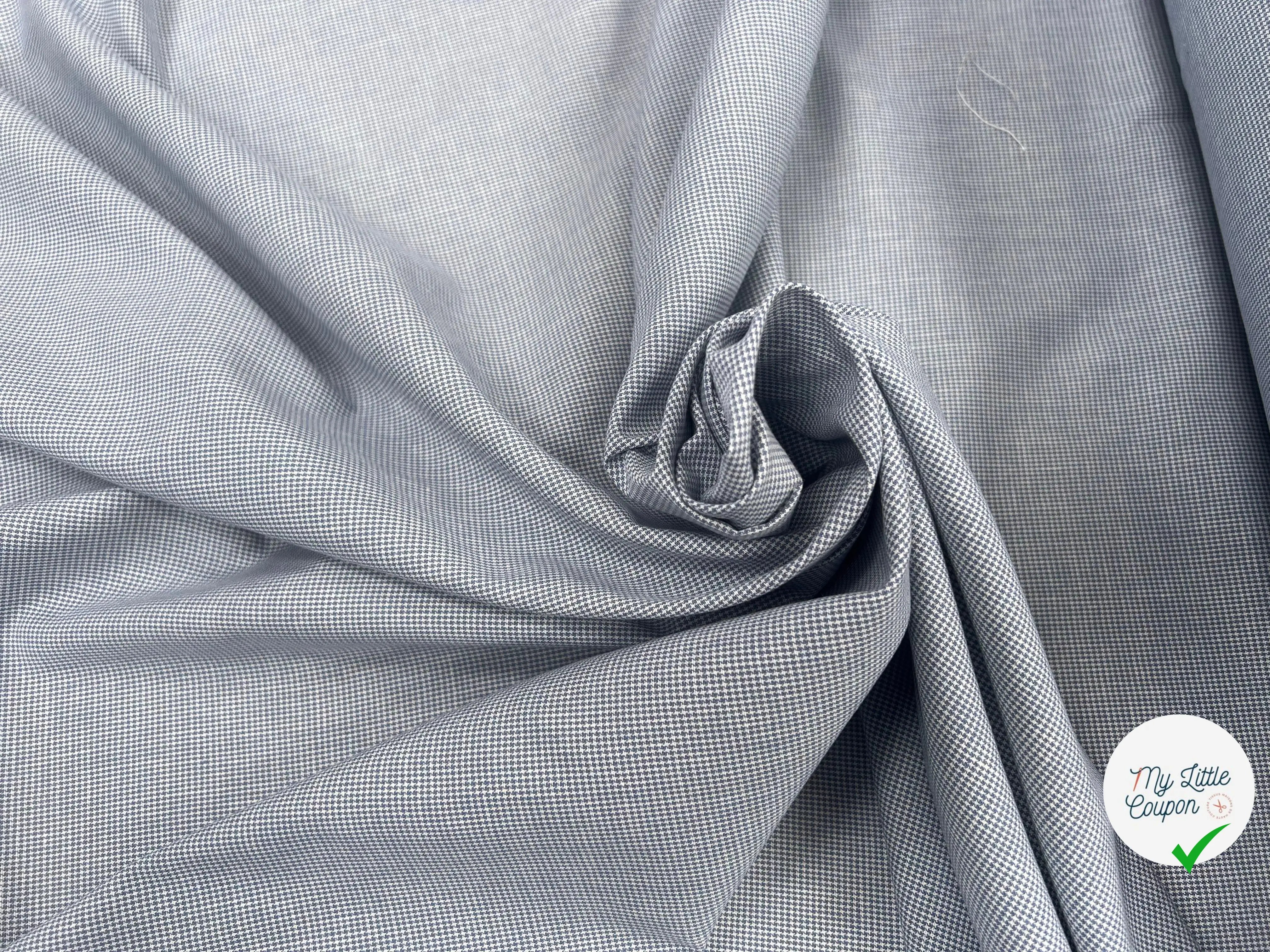 TISSU CHEMISE COTON PIED DE POULE ULTRA CHIC - My Little Coupon