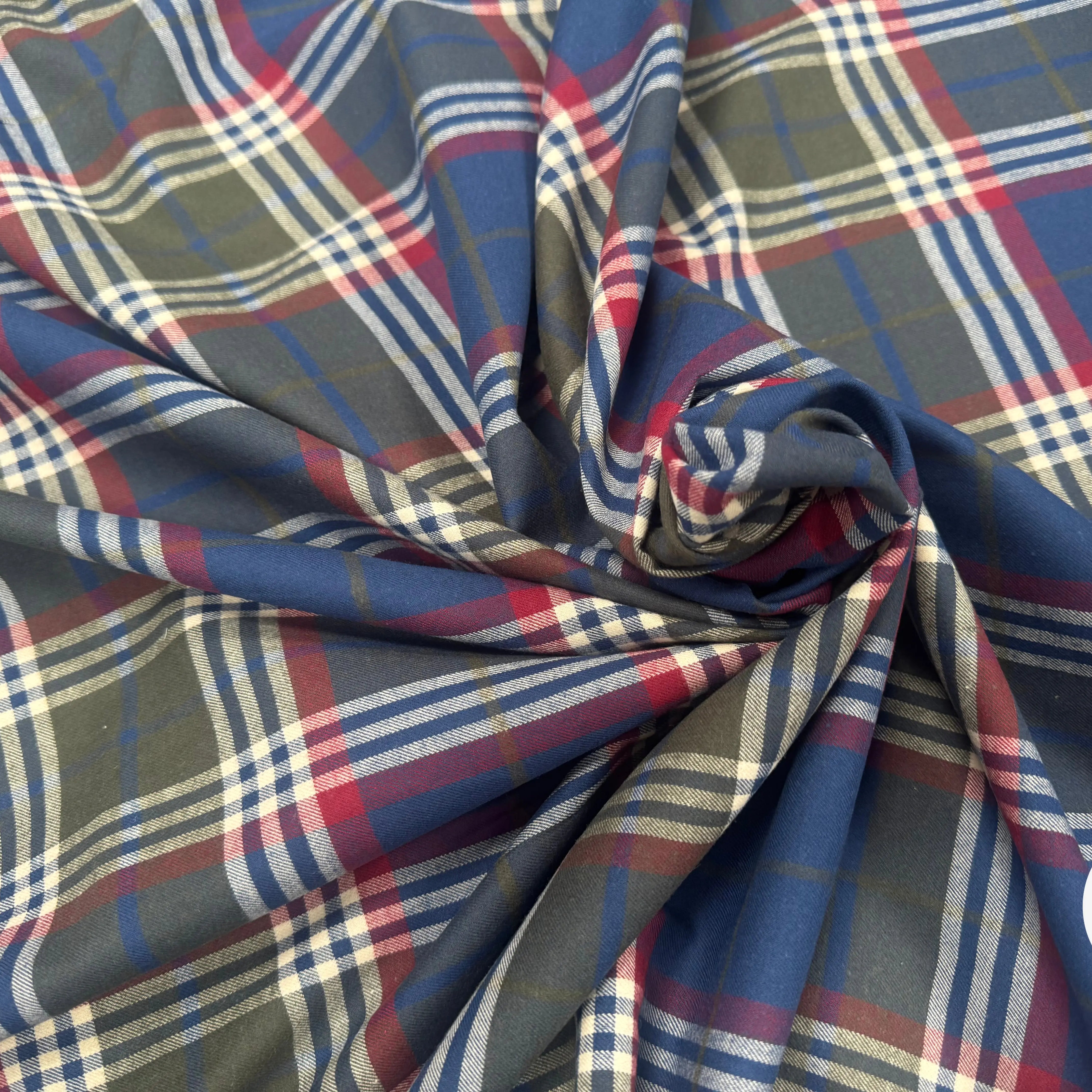 TISSU CHEMISE COTON TRAPPEUR CARREAUX - My Little Coupon