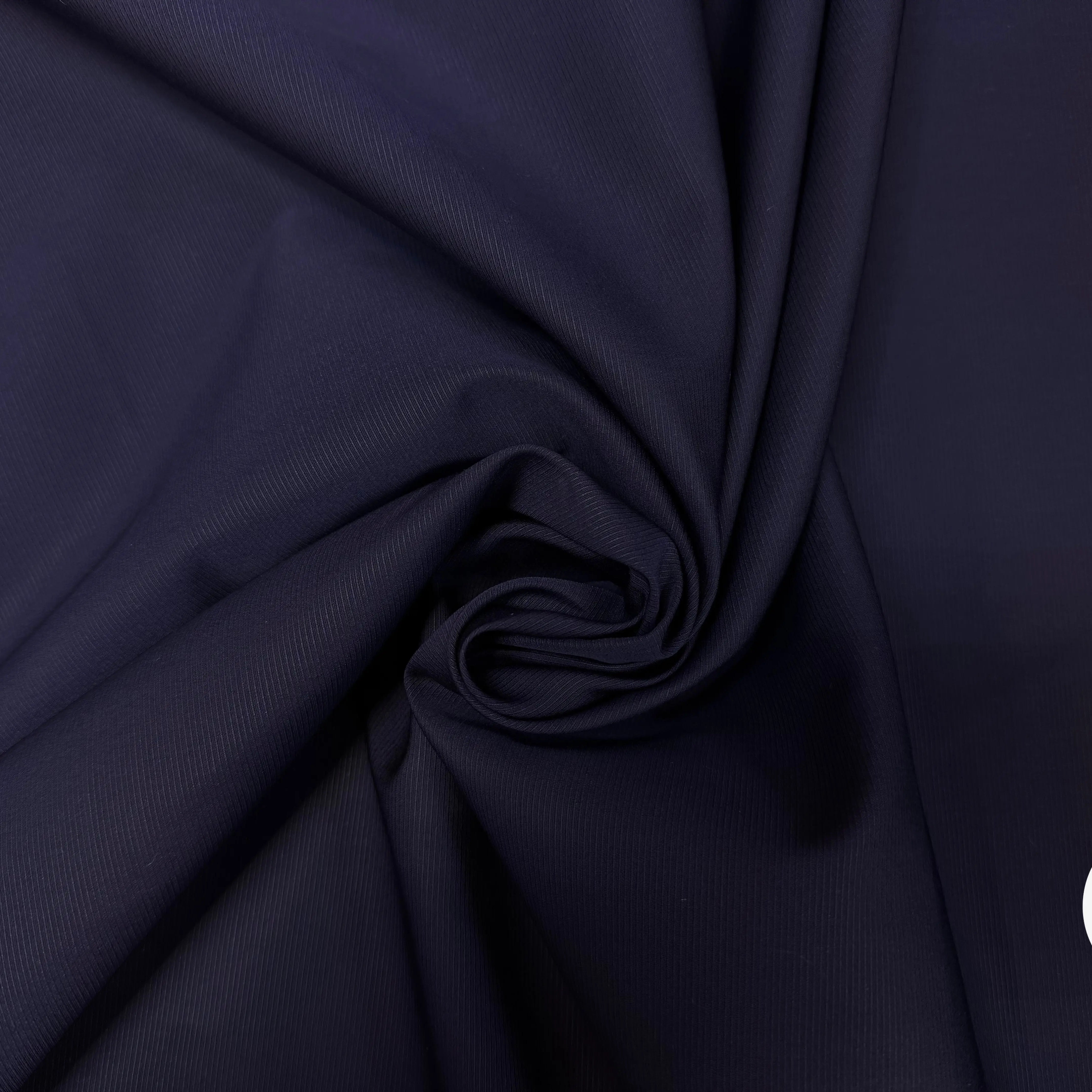 TISSU CHEMISE COTONIFICIO ALBINI BLEU MARINE A RAYURES HORIZONTALES BLEU MARINE - My Little Coupon