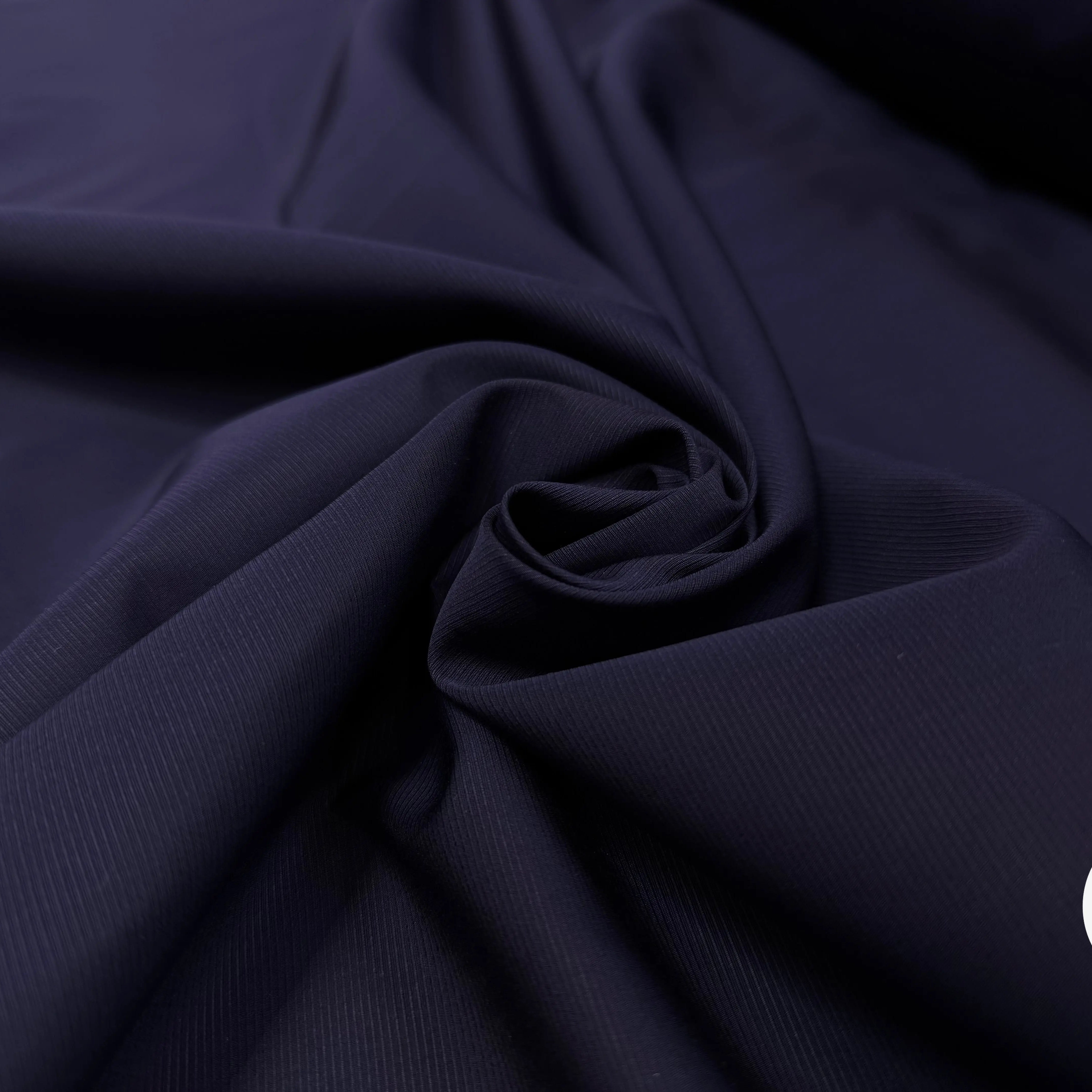 TISSU CHEMISE COTONIFICIO ALBINI BLEU MARINE A RAYURES HORIZONTALES BLEU MARINE - My Little Coupon