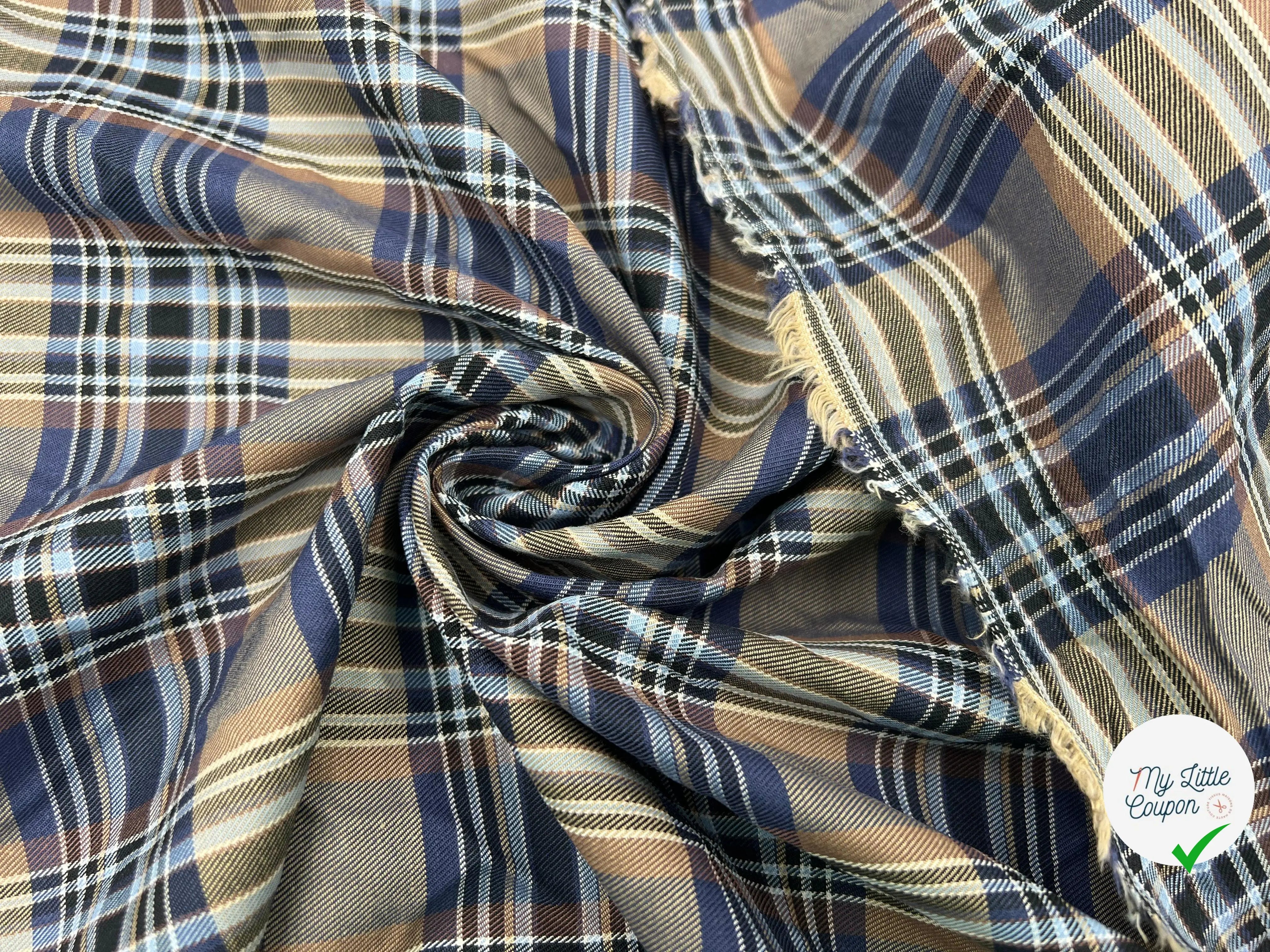 TISSU CHEMISE ECOSSAIS COOL ATTITUDE - My Little Coupon - tissu - coudre