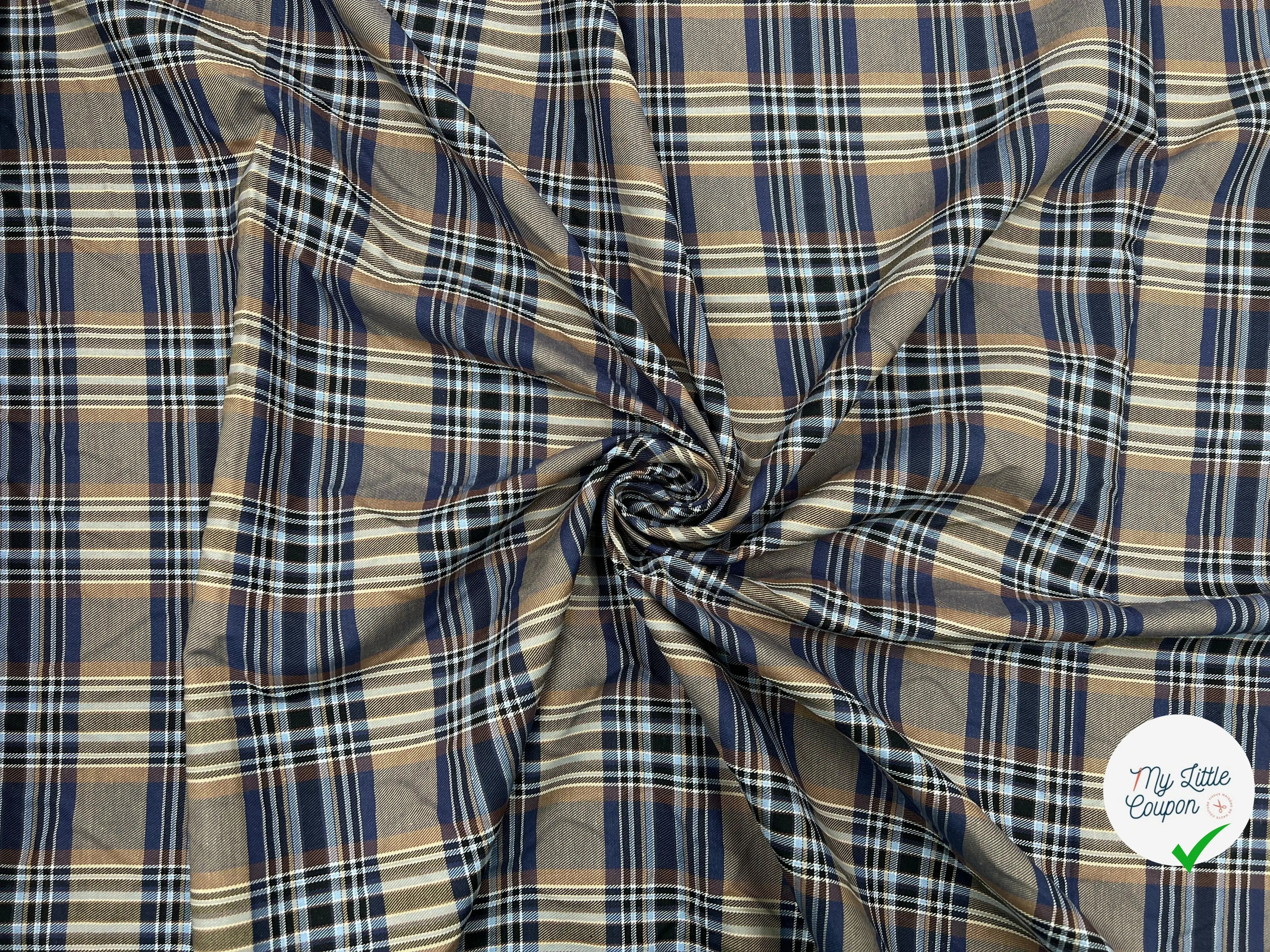 TISSU CHEMISE ECOSSAIS COOL ATTITUDE - My Little Coupon - tissu - coudre