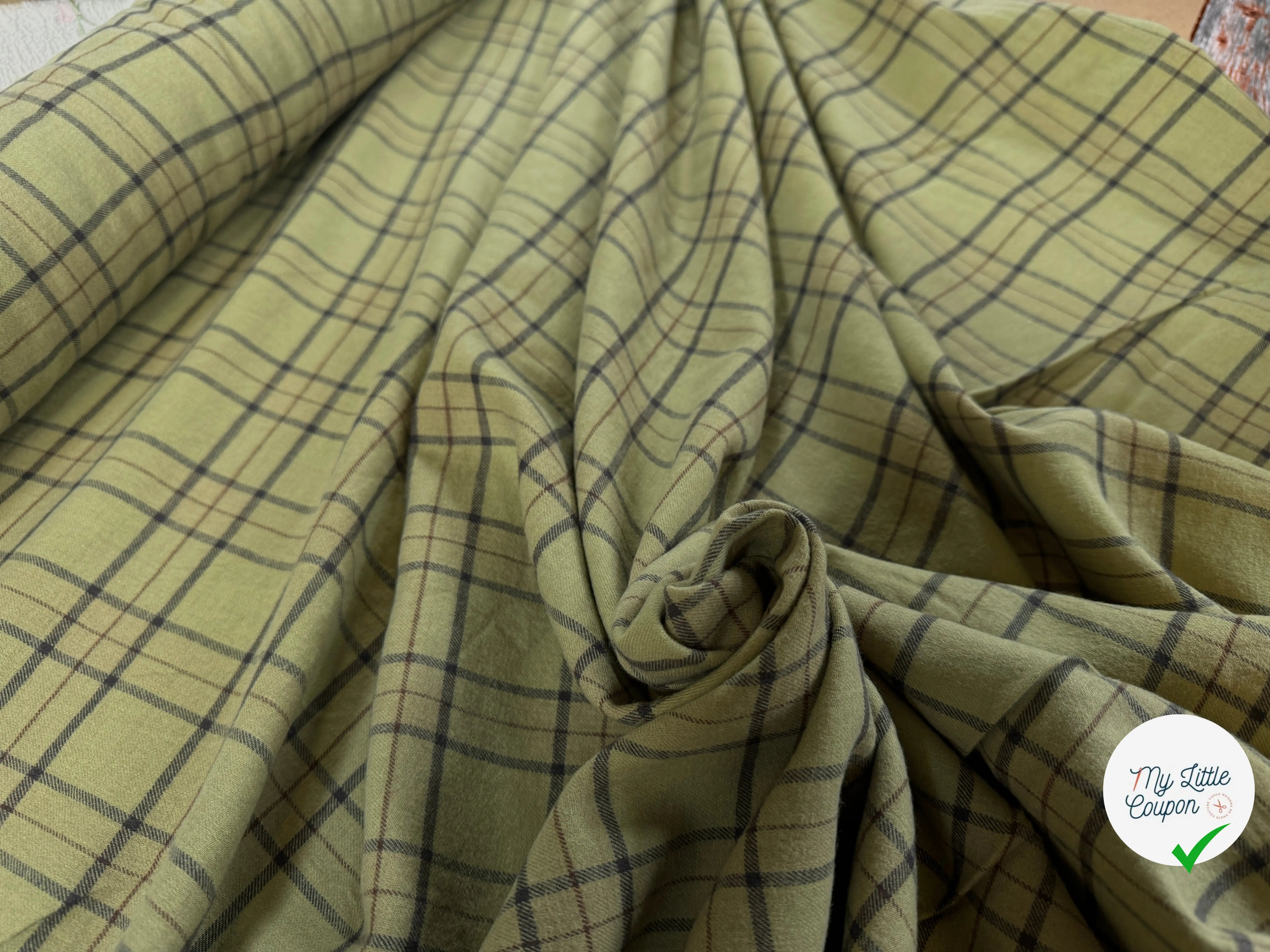 TISSU CHEMISE FLANELLETTE TRAPPEUR - My Little Coupon