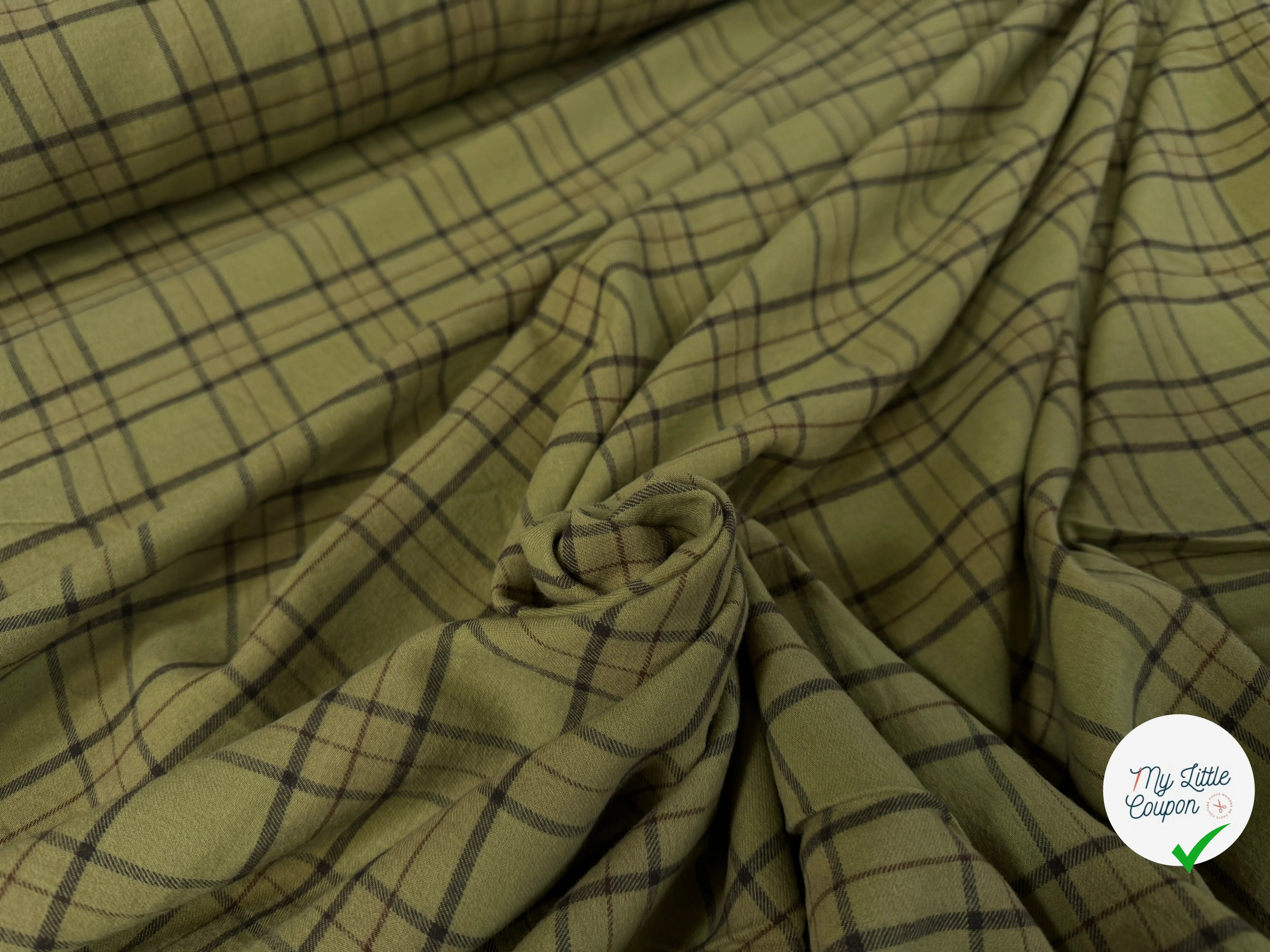 TISSU CHEMISE FLANELLETTE TRAPPEUR - My Little Coupon