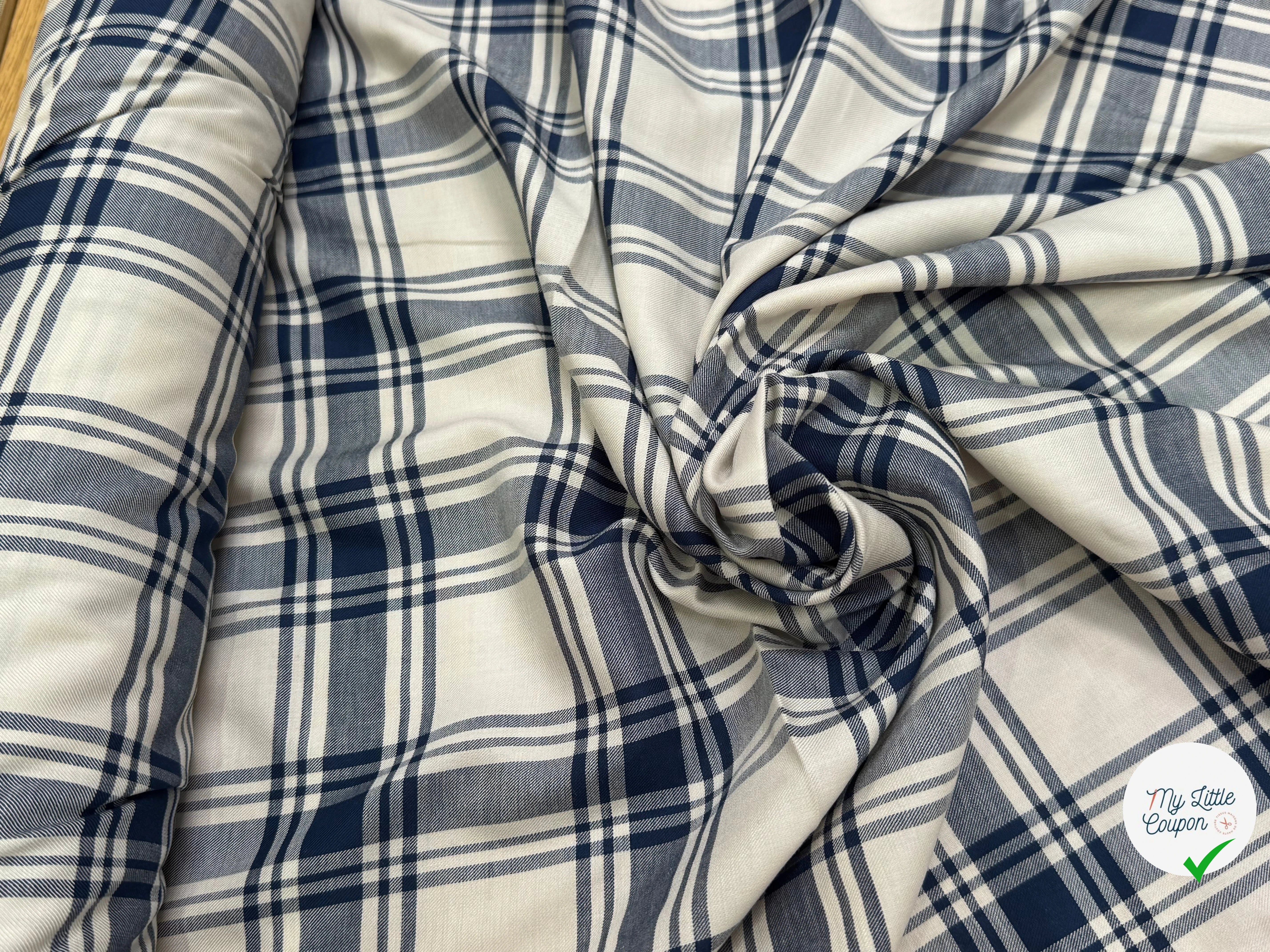 TISSU CHEMISE SUBTILE FALL JAPAN 1 NAVY BEIGE - My Little Coupon