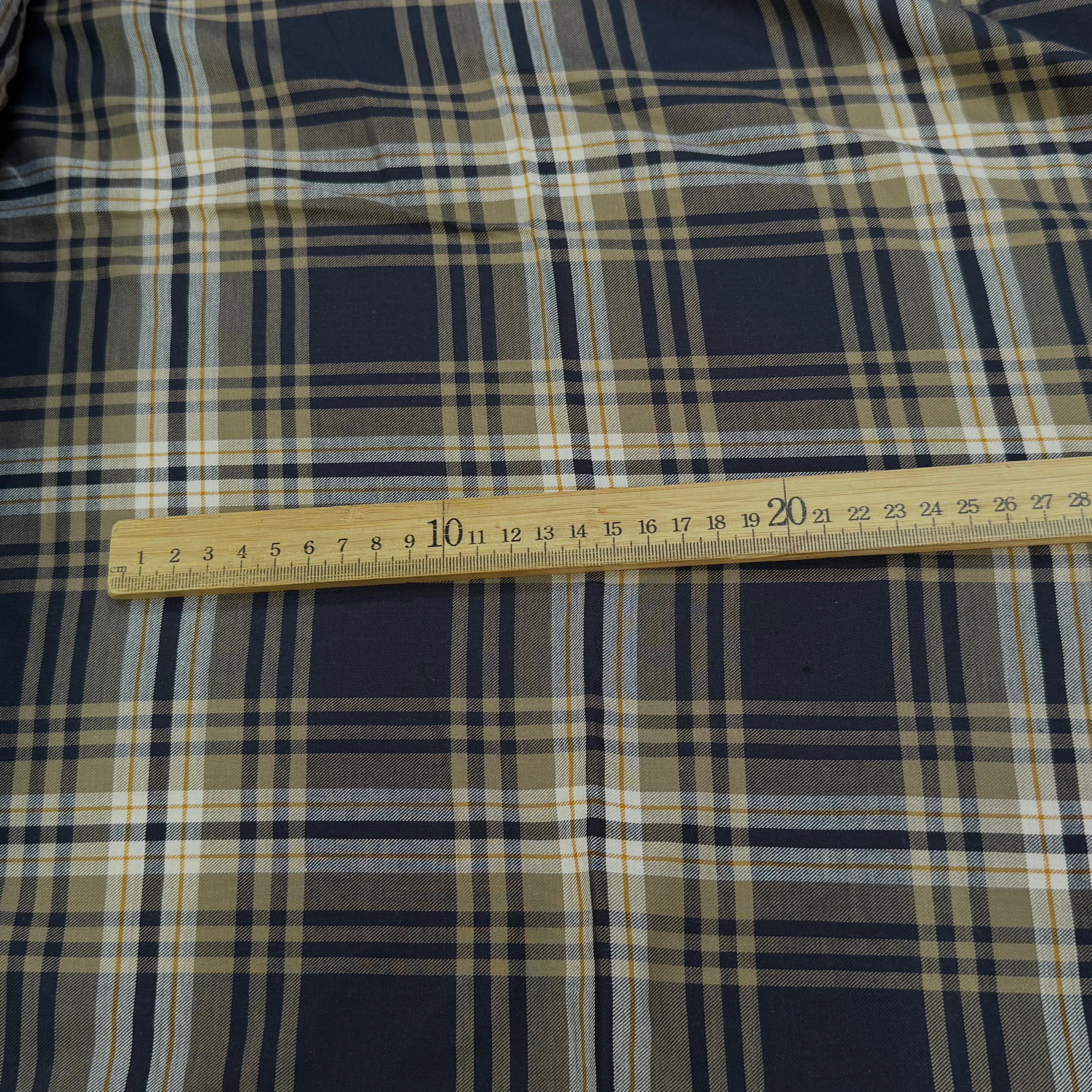 TISSU CHEMISE SUBTILE FALL JAPAN 2 MARRON NAVY - My Little Coupon