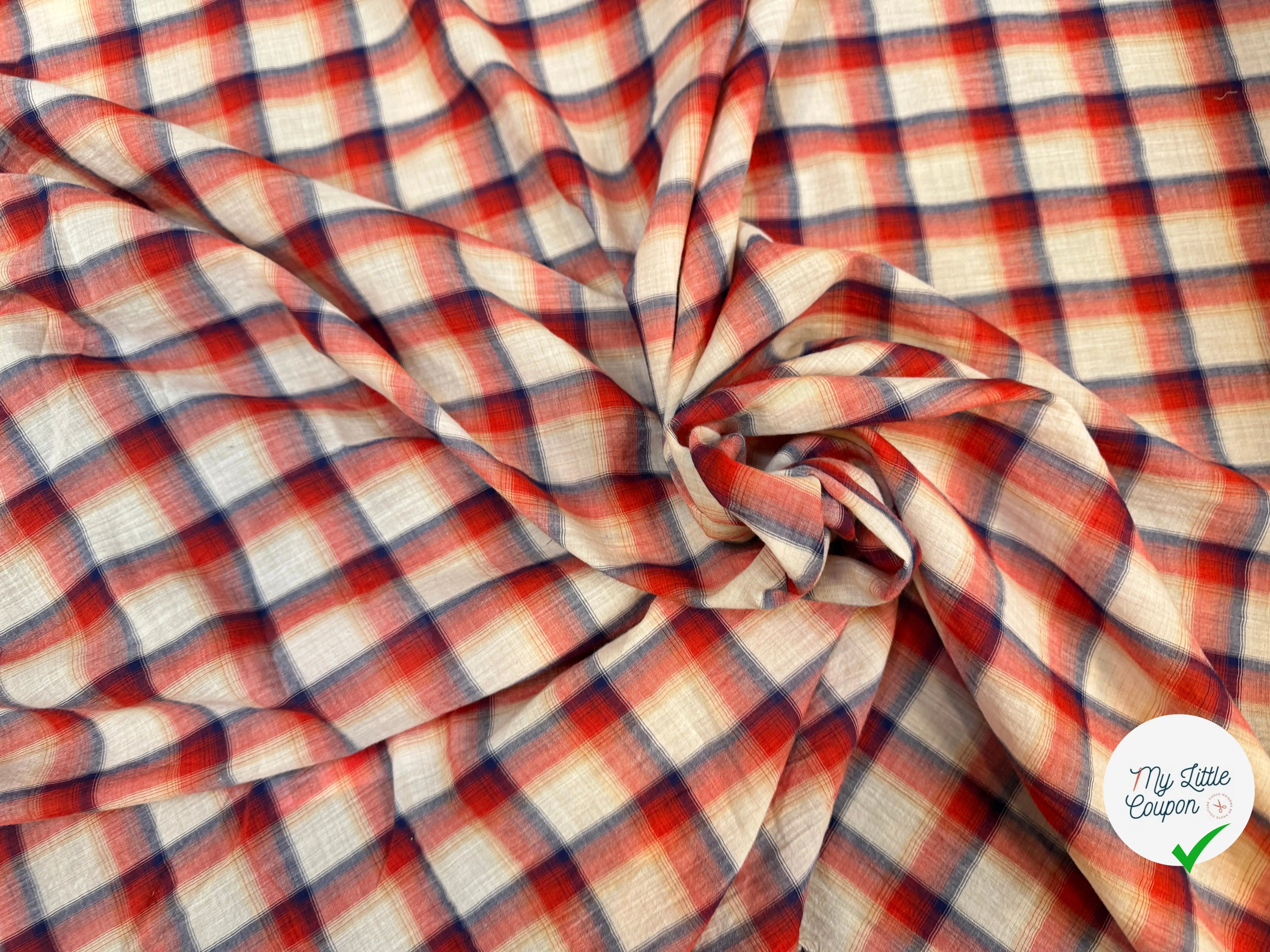 TISSU CHEMISE TRAPPEUR COTON - My Little Coupon