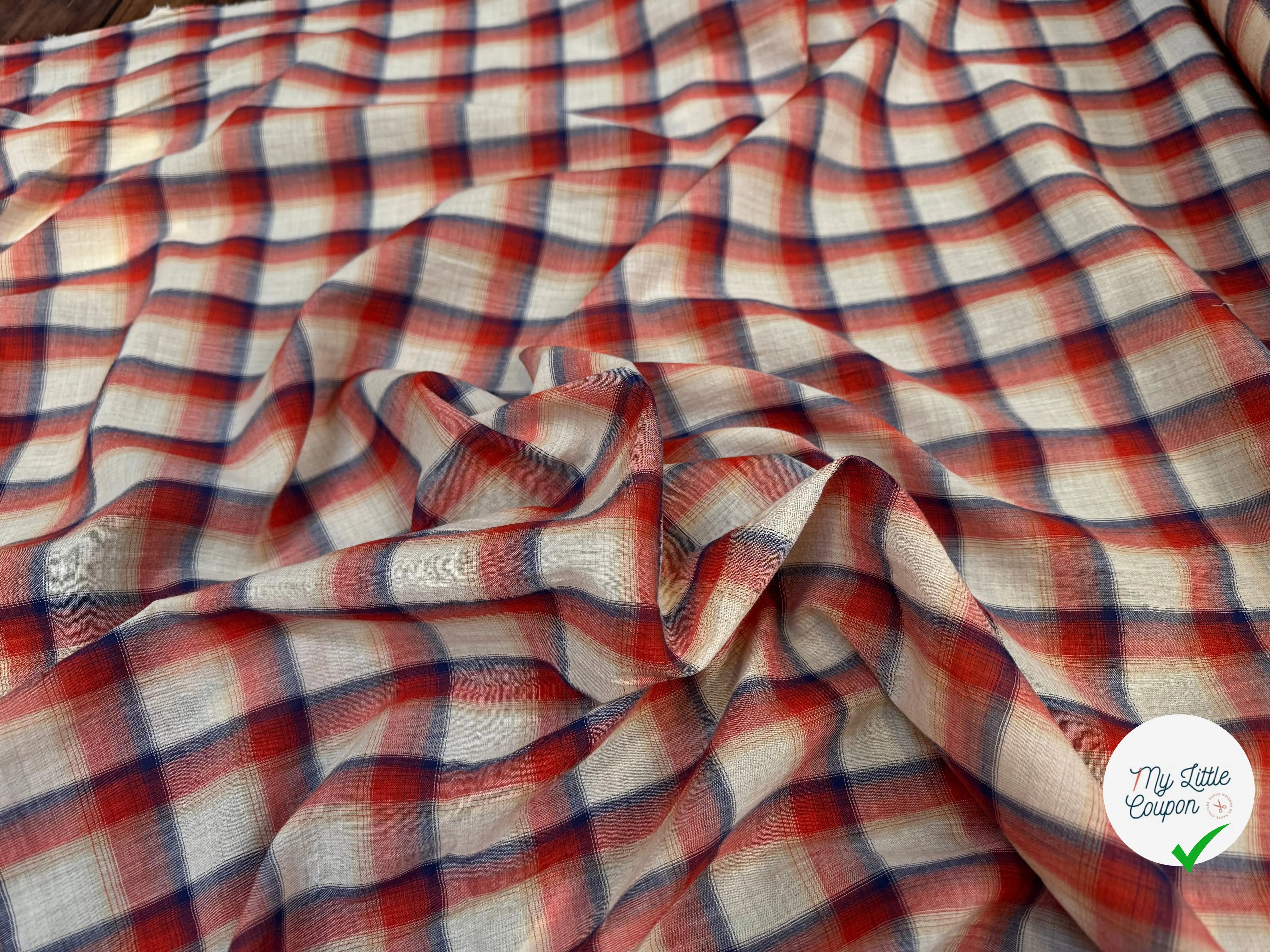 TISSU CHEMISE TRAPPEUR COTON - My Little Coupon