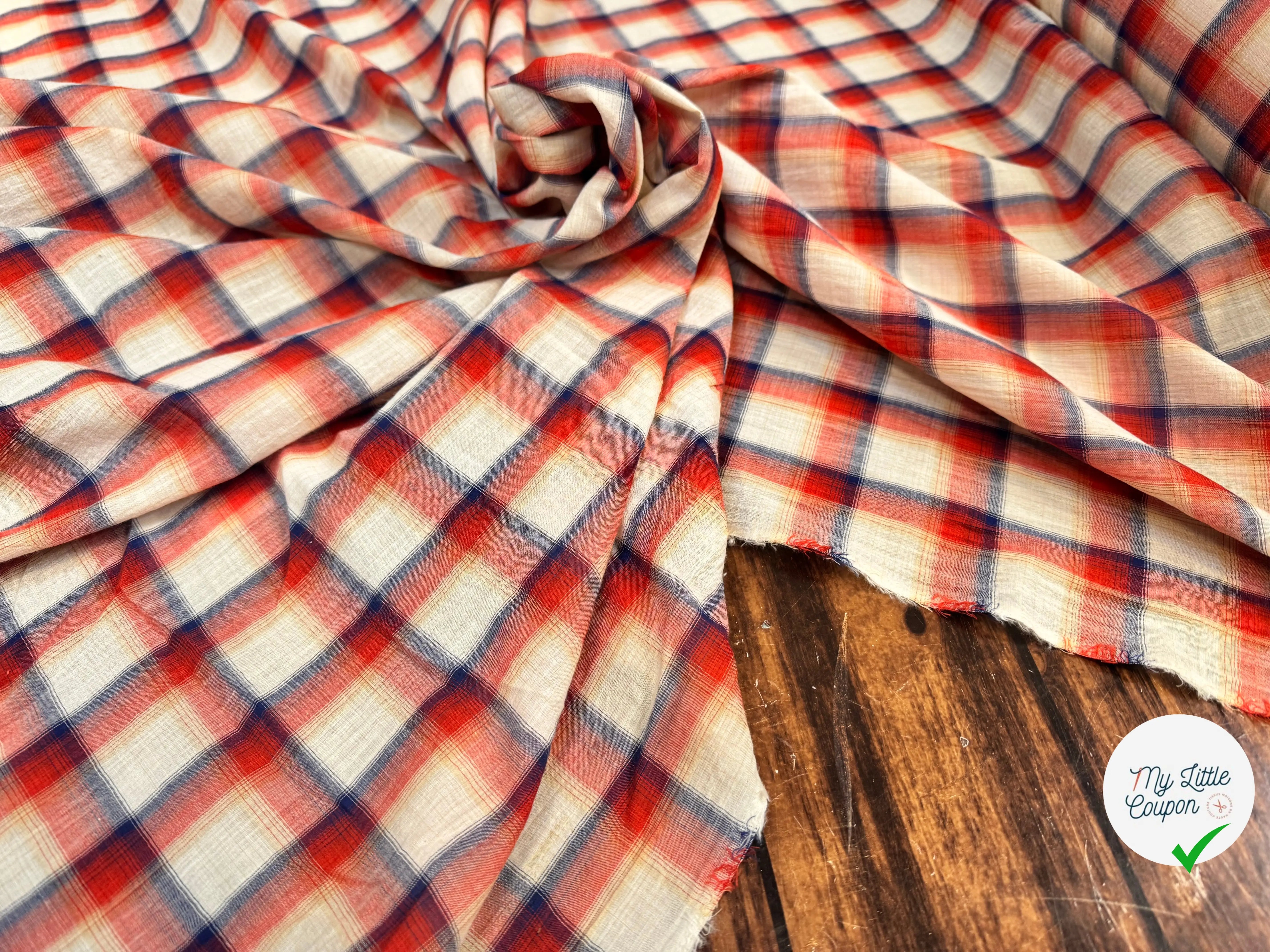 TISSU CHEMISE TRAPPEUR COTON - My Little Coupon