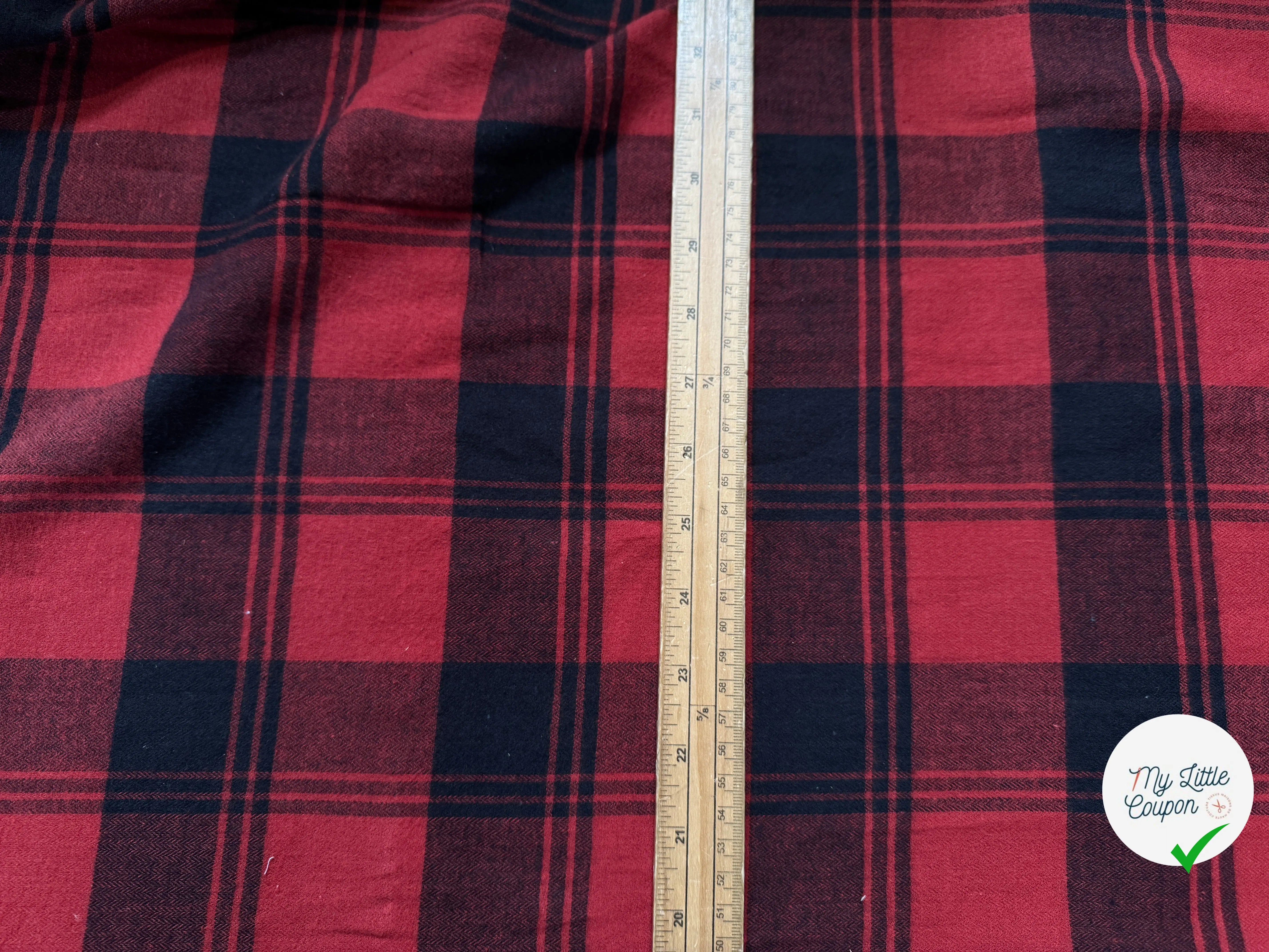 TISSU CHEMISE TRAPPEUR ECOSSAIS COTON JAPONAIS TAKIYHO - My Little Coupon