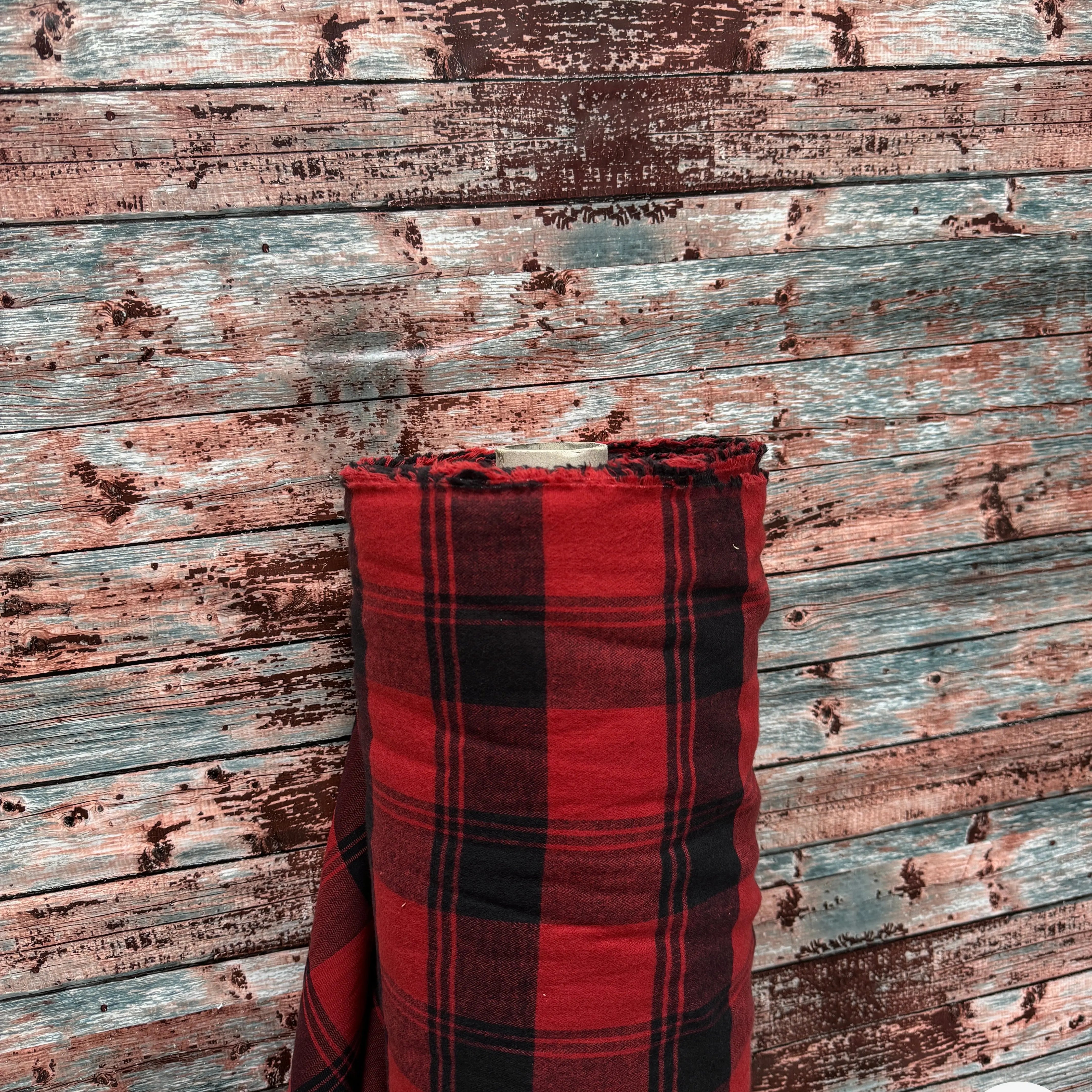 TISSU CHEMISE TRAPPEUR ECOSSAIS COTON JAPONAIS TAKIYHO - My Little Coupon