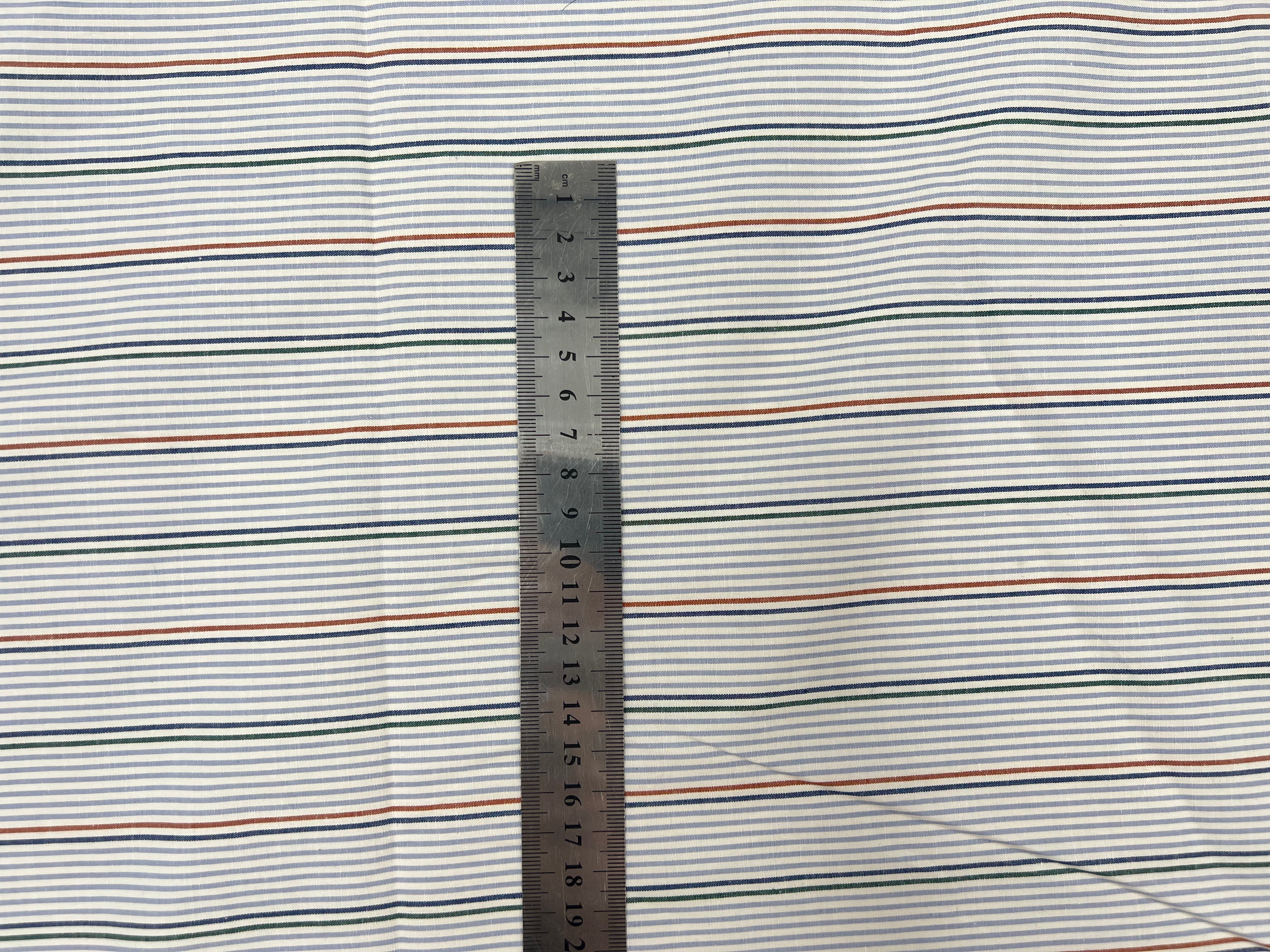 TISSU CHEMISES RAYURES MULTICOLORES MSO