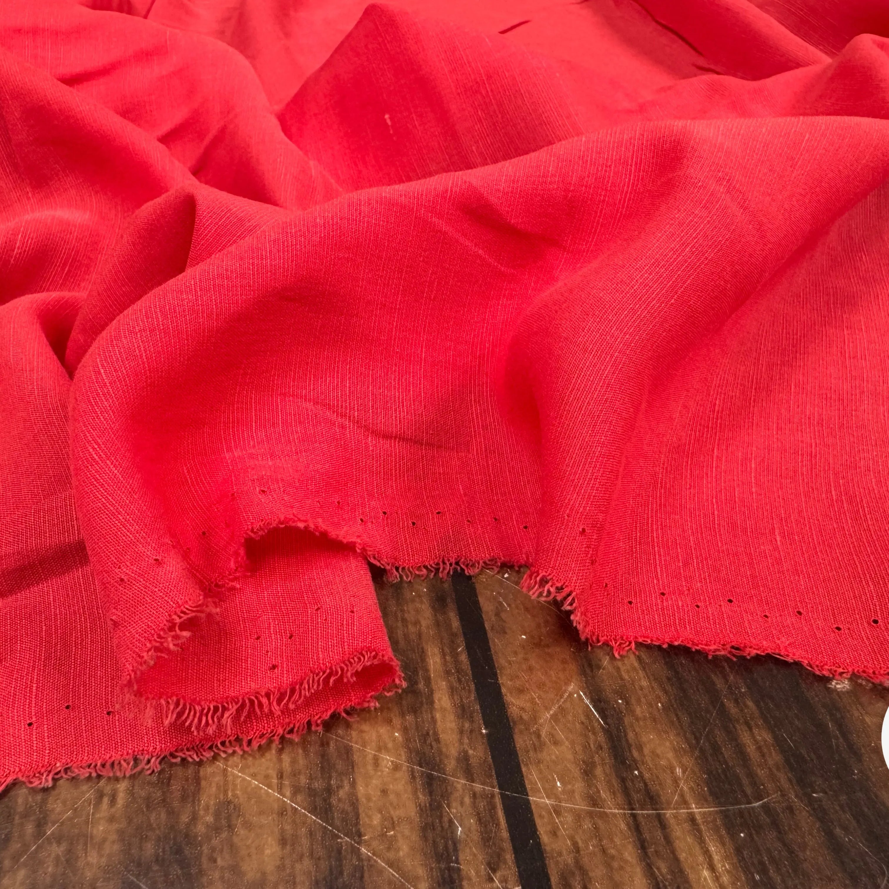 TISSU COTON ARMURÉ ROUGE FORMULA ONE - My Little Coupon