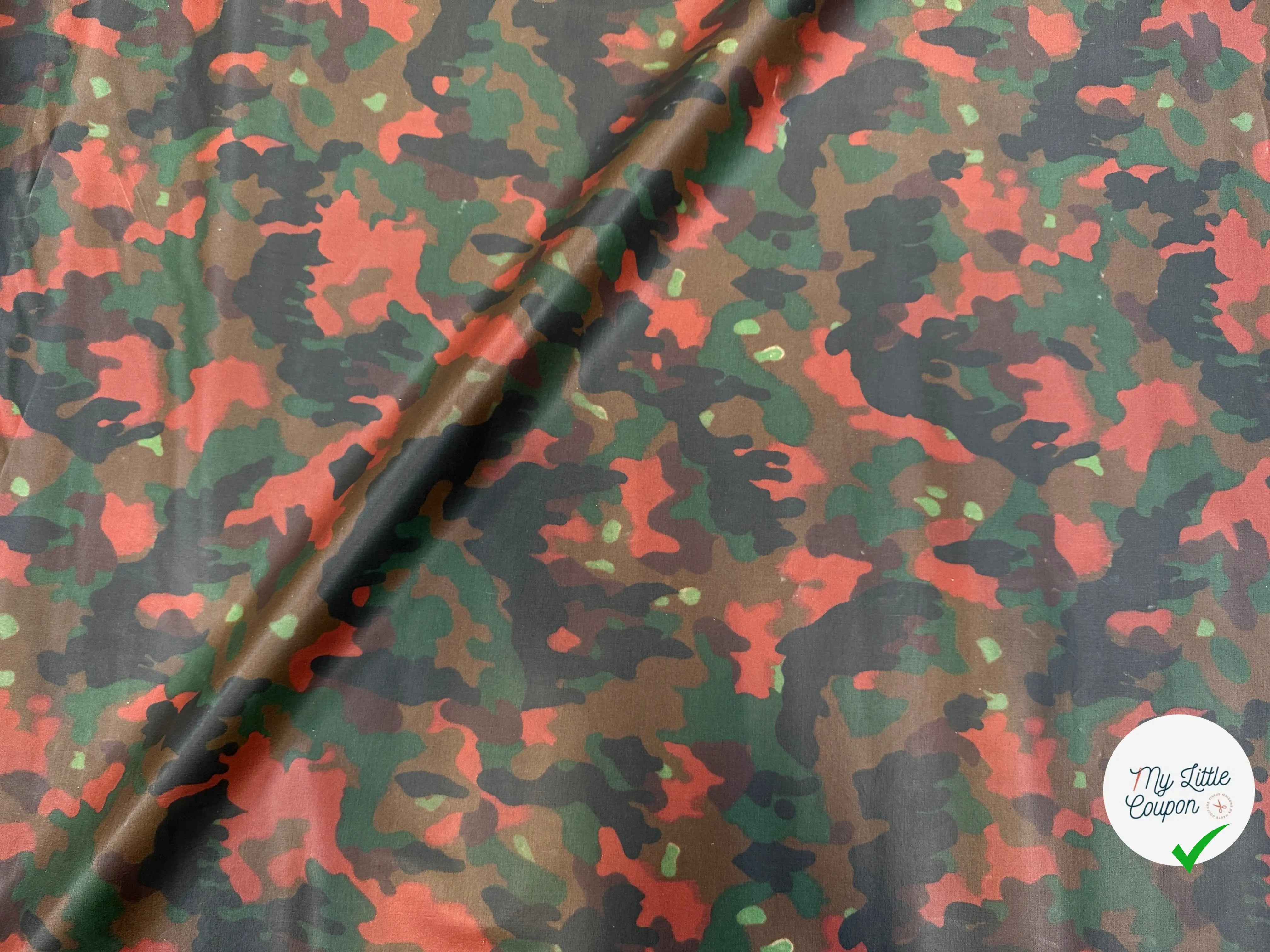 TISSU COTON CAMOUFLAGE CONTRECOLLÉ MSO