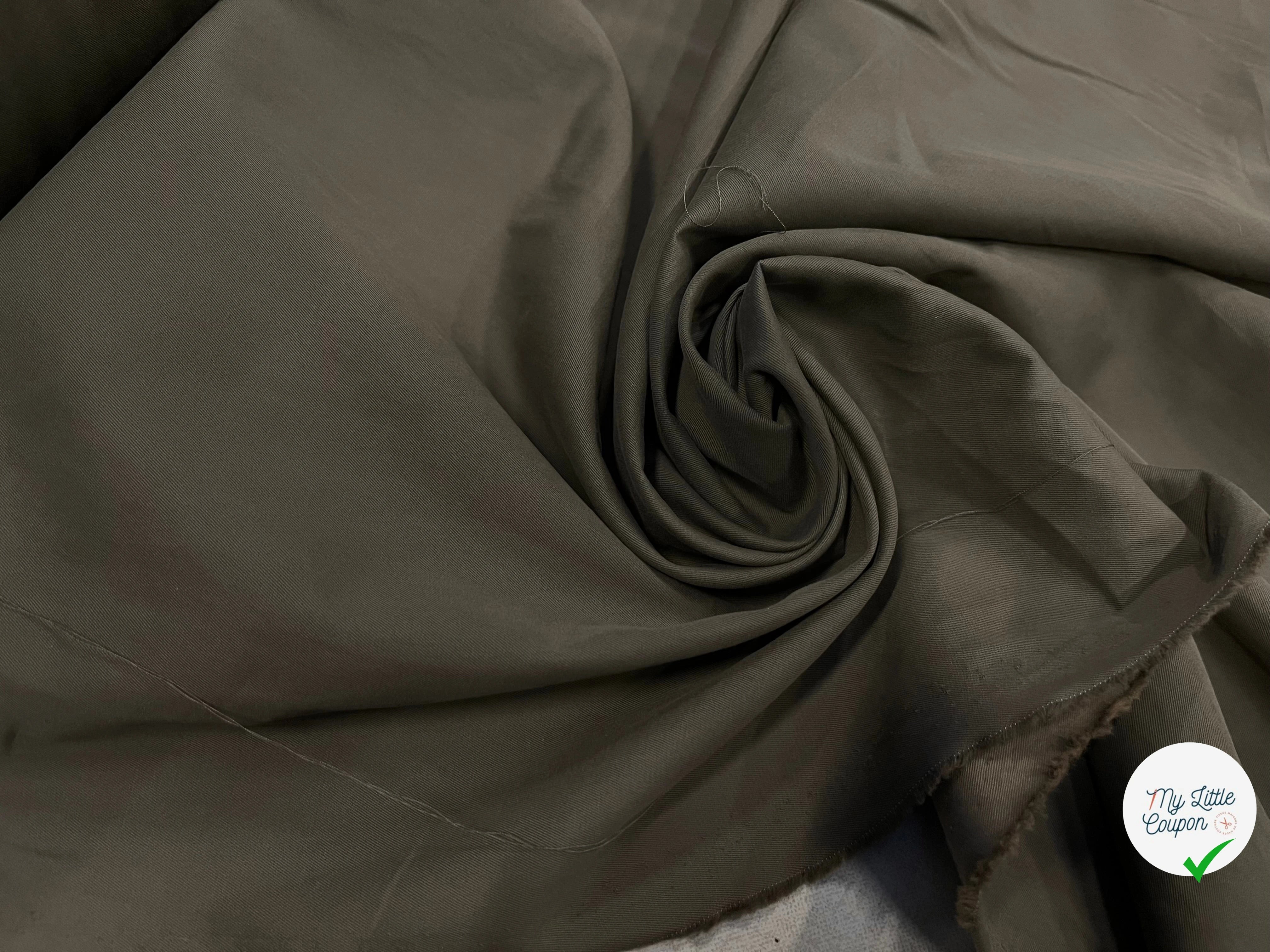 TISSU COTON CHEMISE KAKI - My Little Coupon