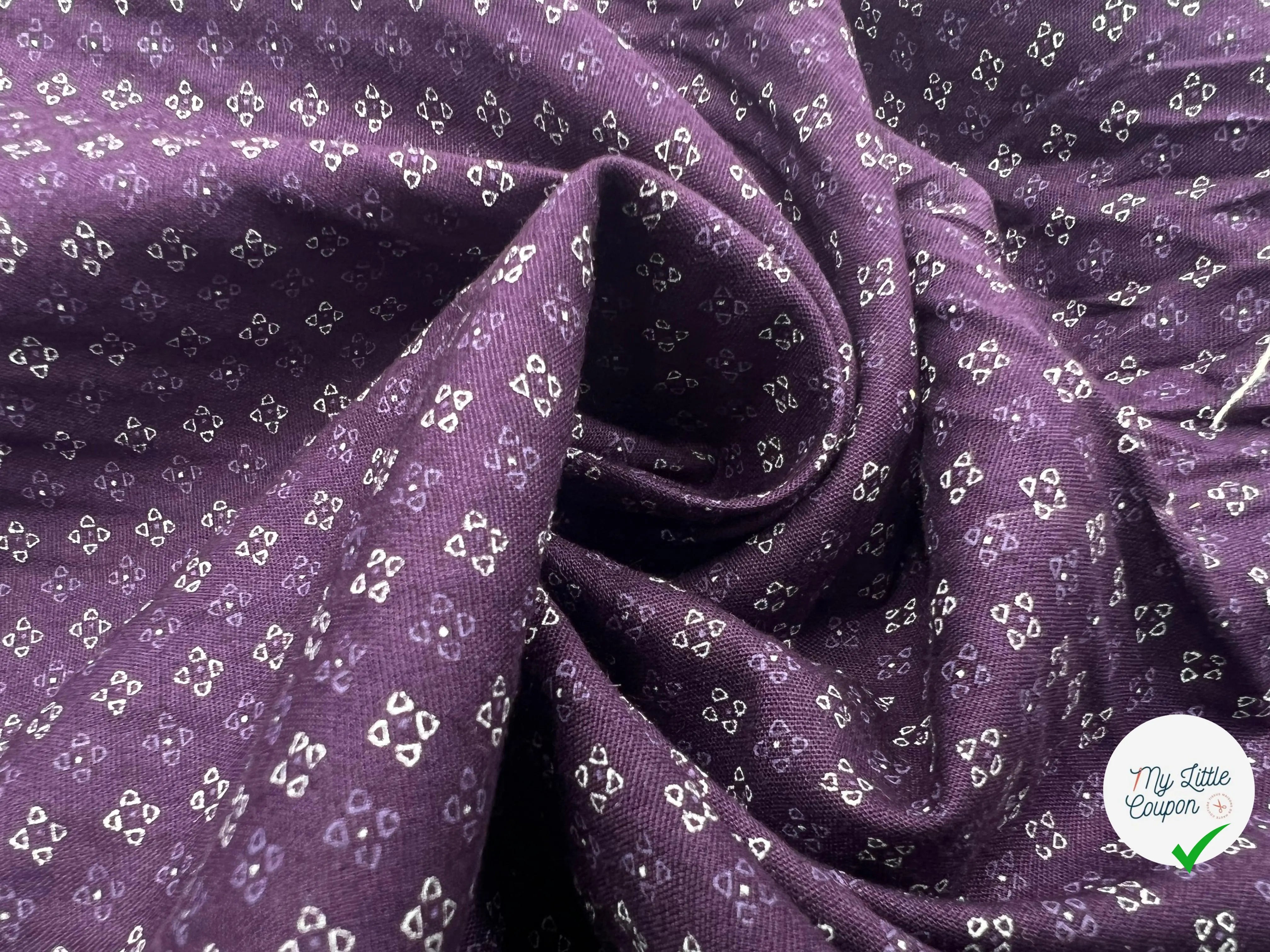 TISSU COTON FERMIERE MOTIF CRAVATES - My Little Coupon - tissu - coudre
