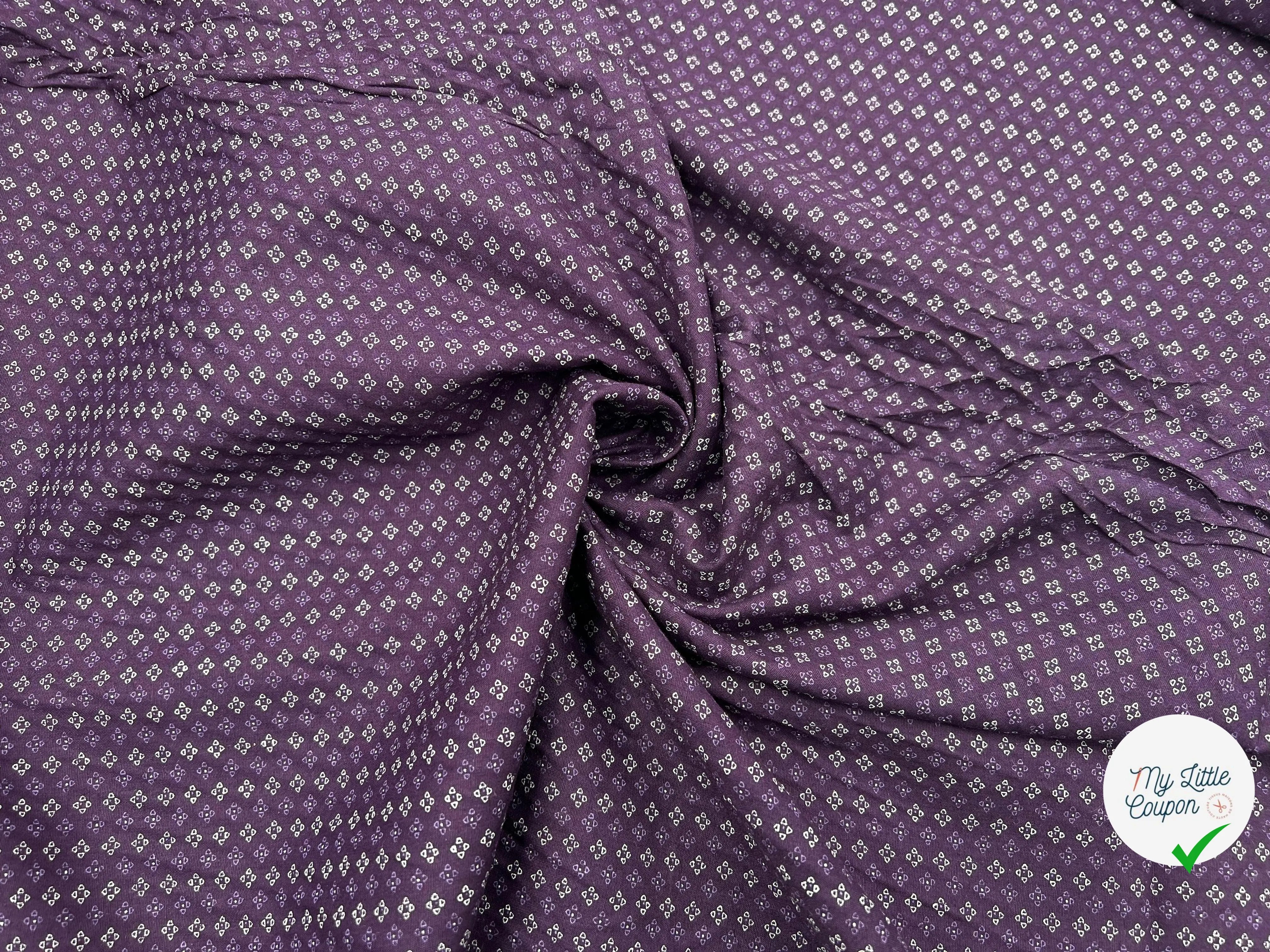 TISSU COTON FERMIERE MOTIF CRAVATES - My Little Coupon - tissu - coudre