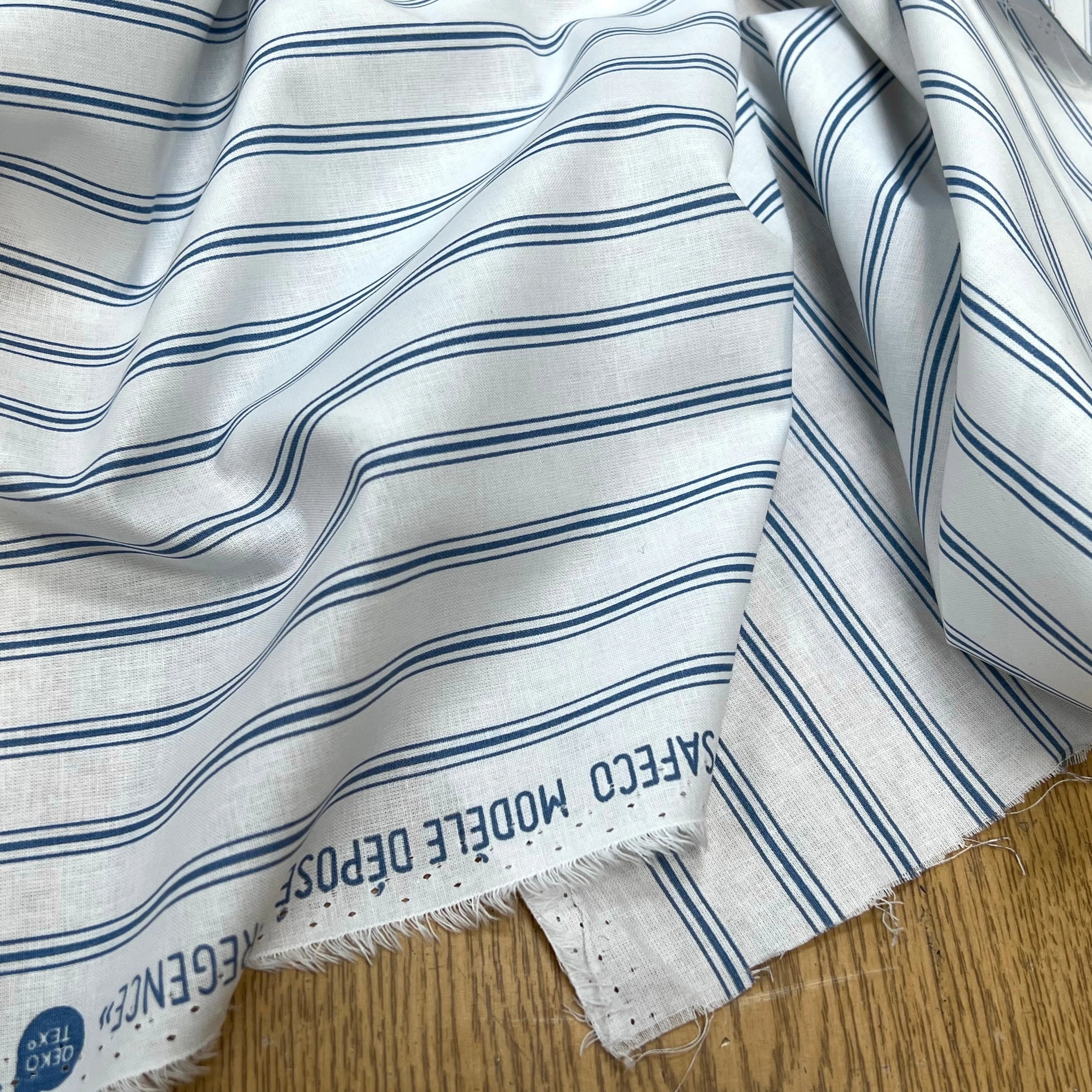 TISSU COTON REGENCE BLEU 150 - My Little Coupon