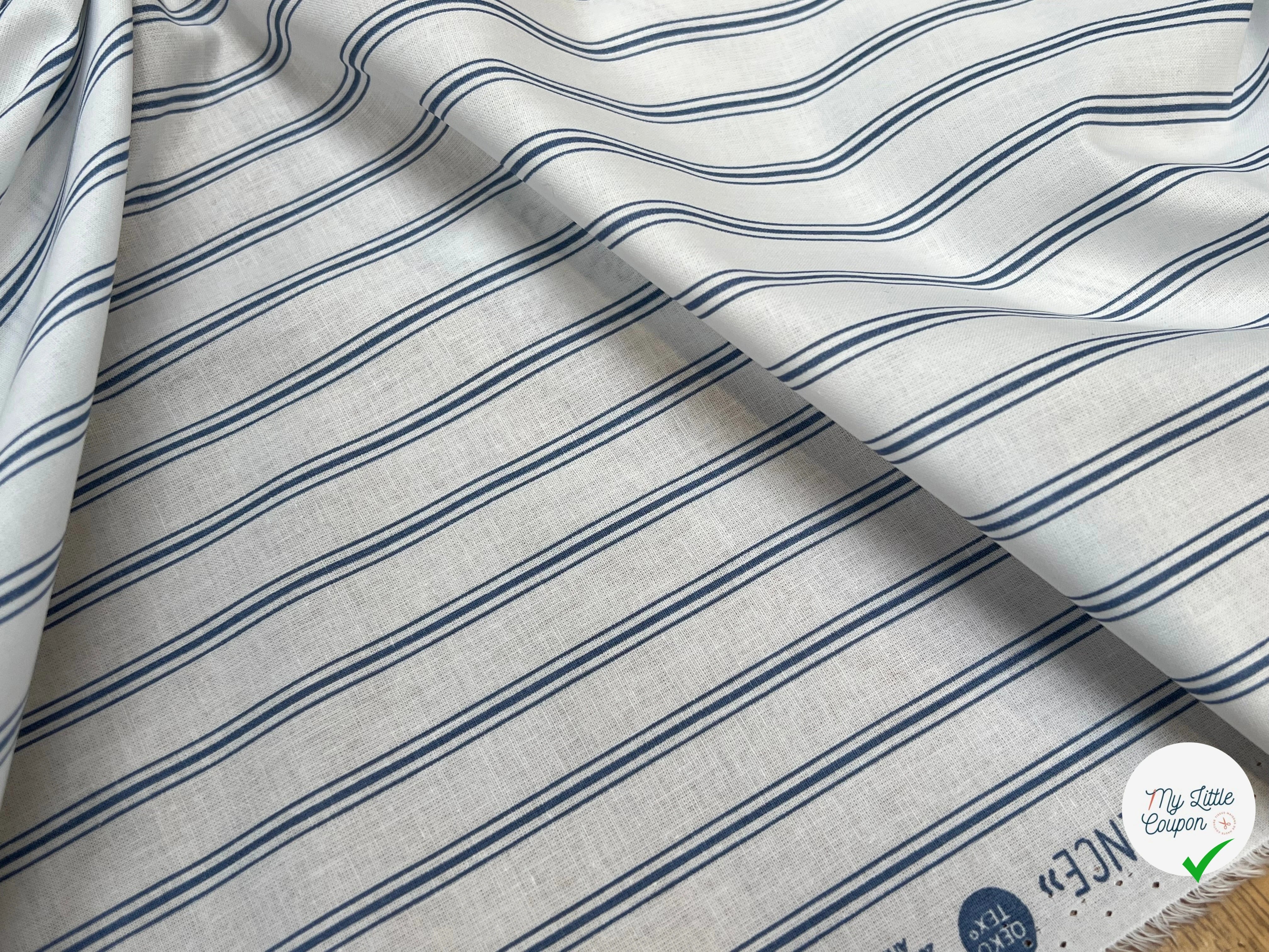 TISSU COTON REGENCE BLEU 150 - My Little Coupon