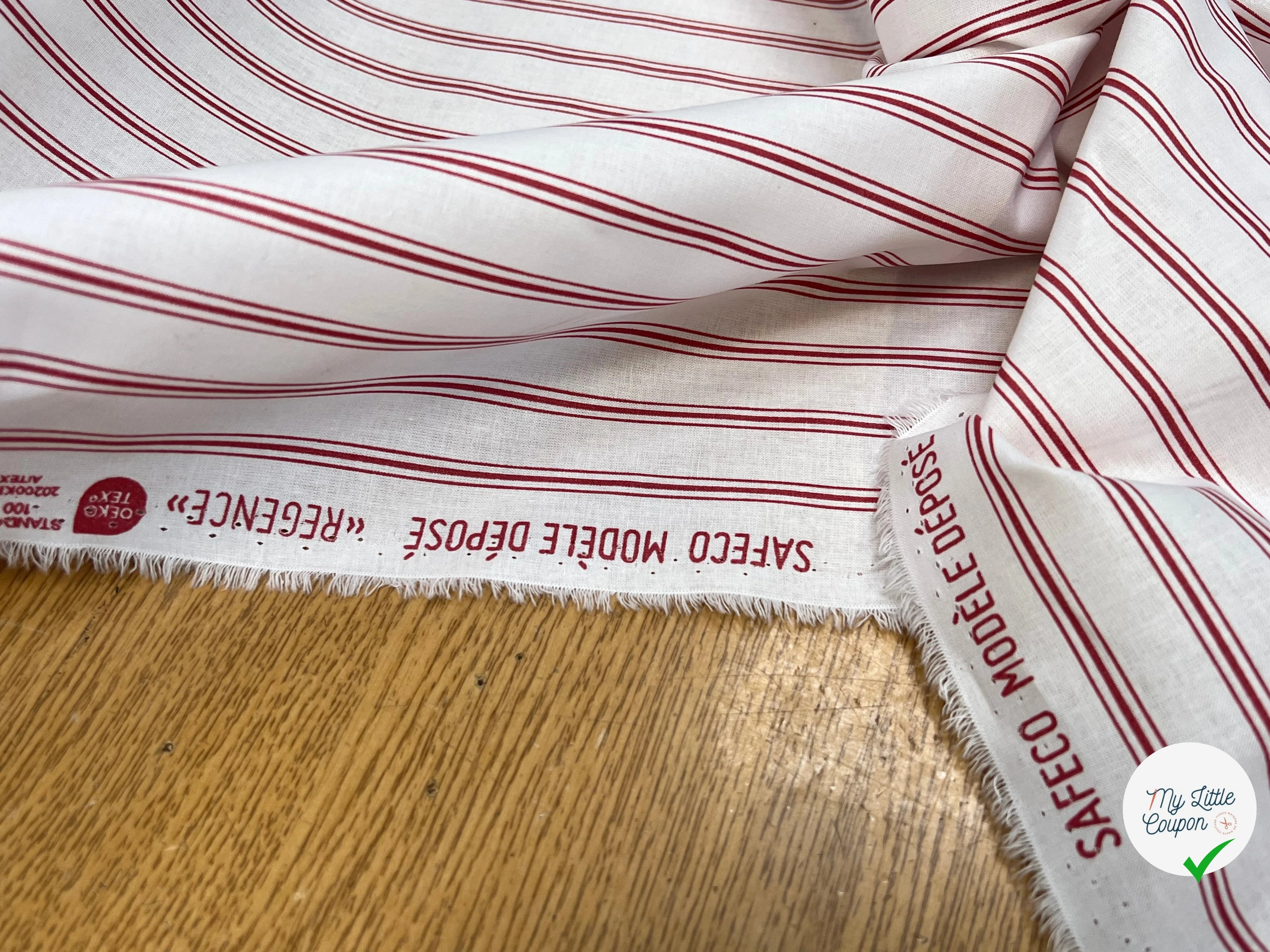 TISSU COTON REGENCE ROUGE 150 - My Little Coupon
