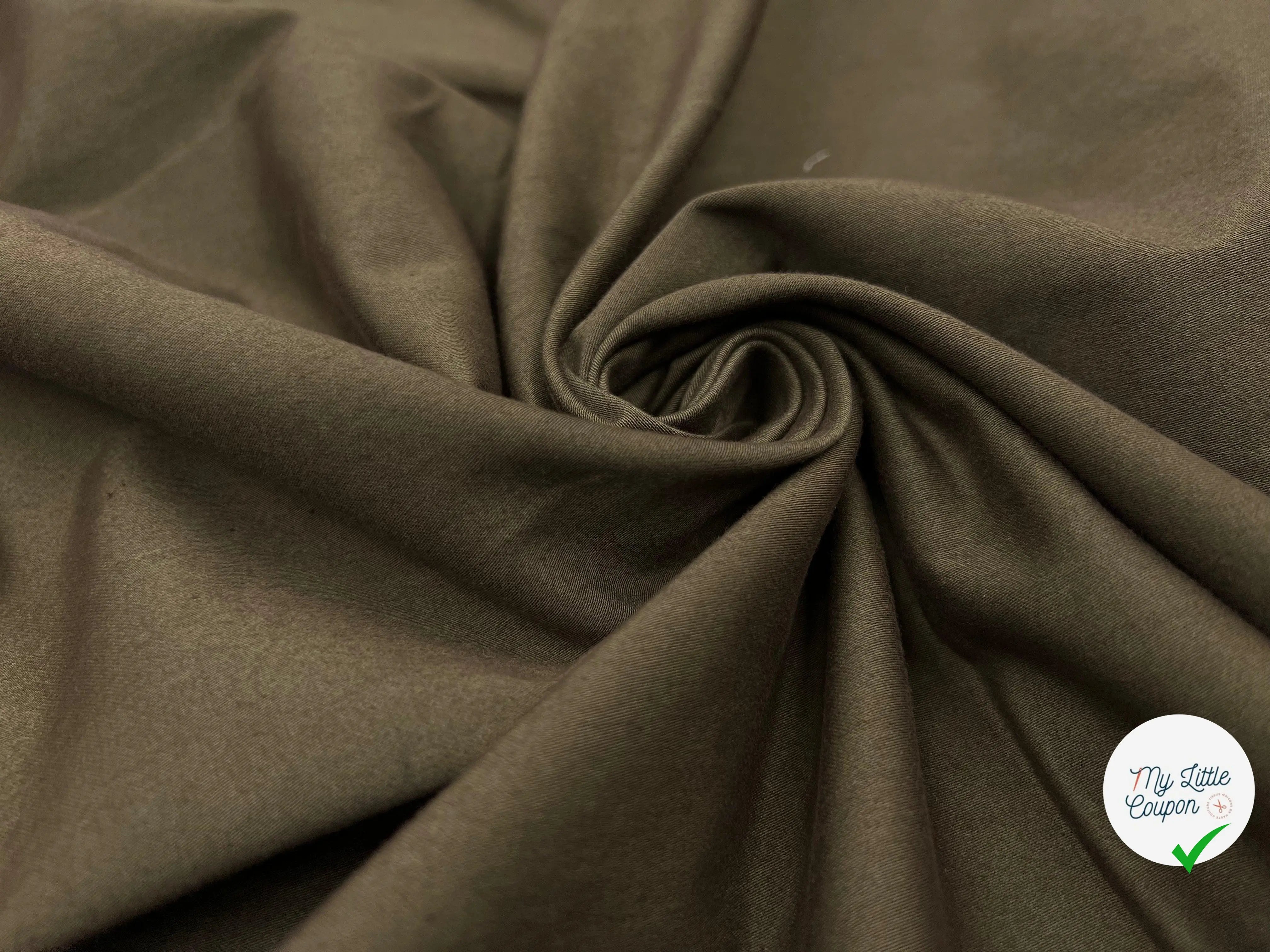 TISSU COTON SPORTWEAR COFFEE BEAN - My Little Coupon - tissu - coudre