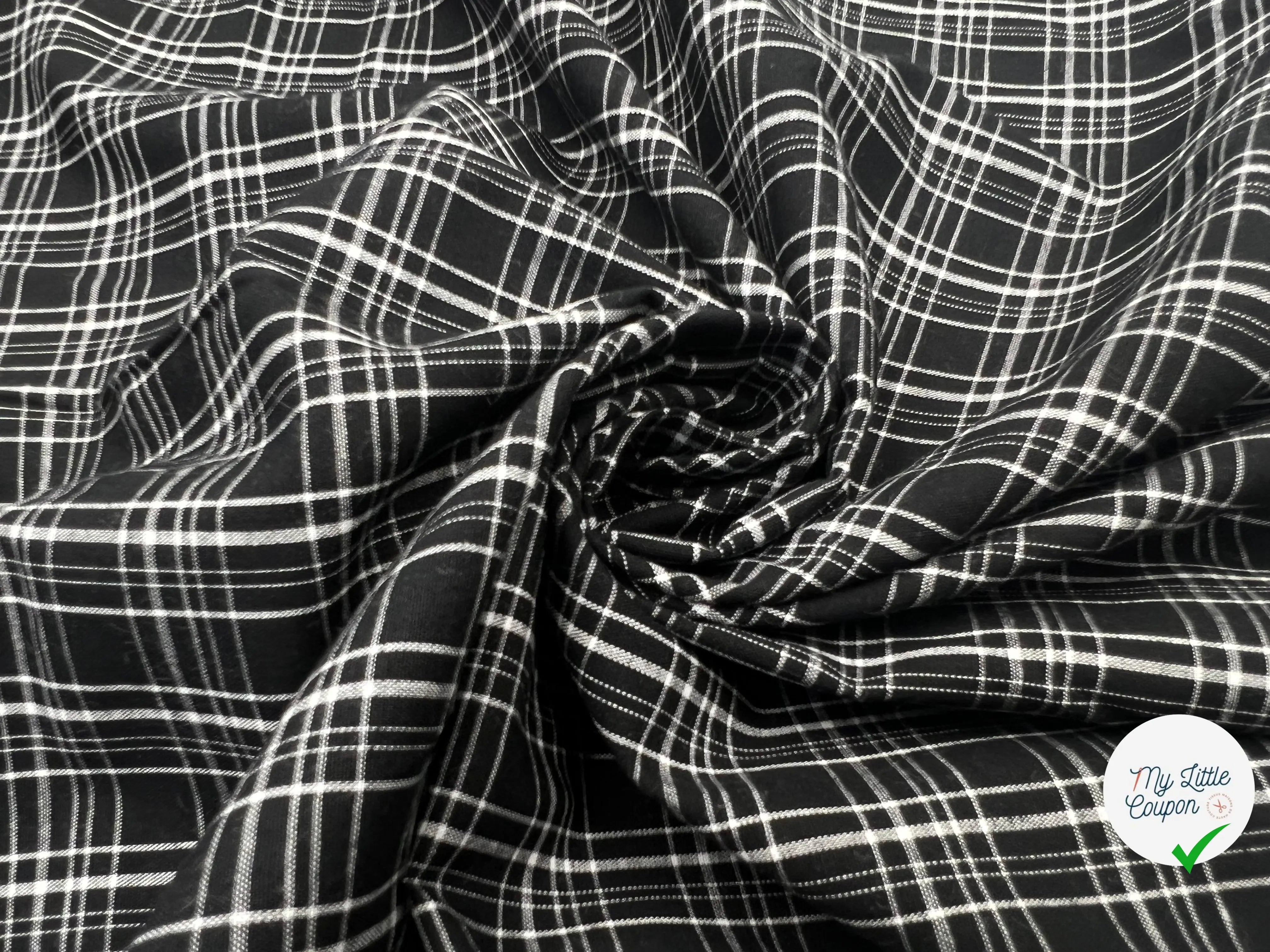 TISSU COTON TISSÉ TEINT ÉCOSSAIS COLORIS - My Little Coupon - tissu - coudre