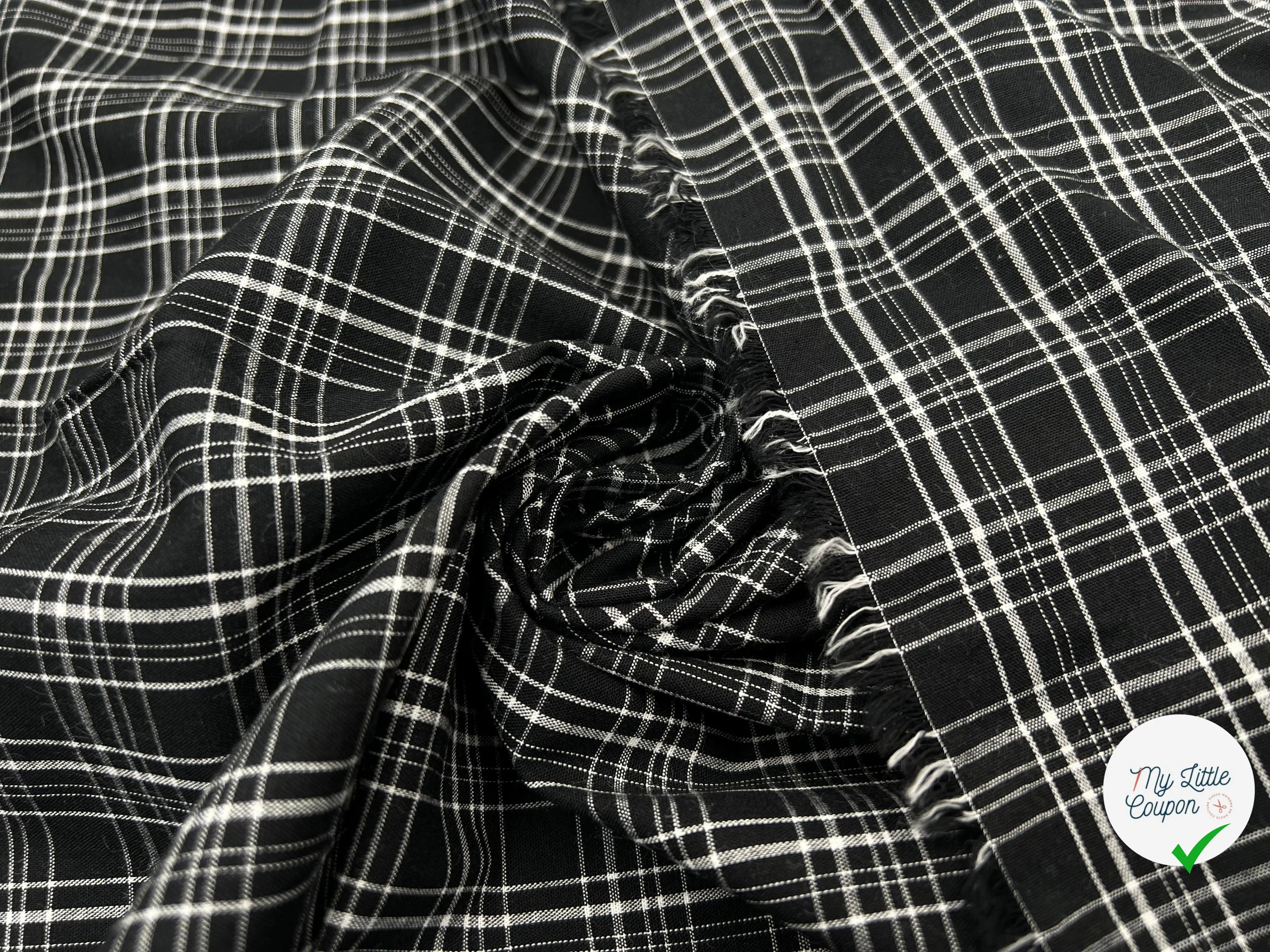 TISSU COTON TISSÉ TEINT ÉCOSSAIS COLORIS - My Little Coupon - tissu - coudre