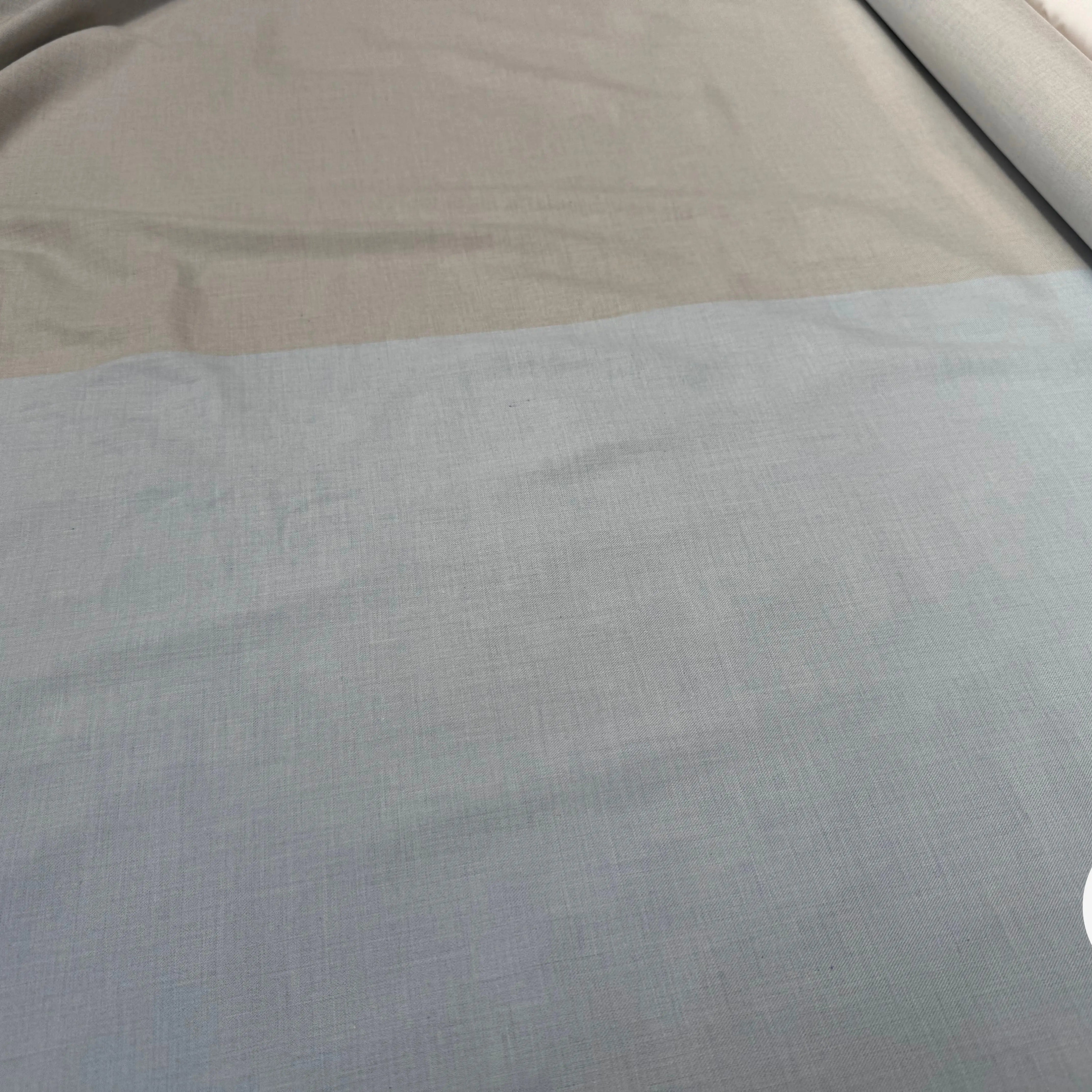 TISSU COTON TRAPPEUR BICOLORE GRIS ET BLEU CIEL - My Little Coupon