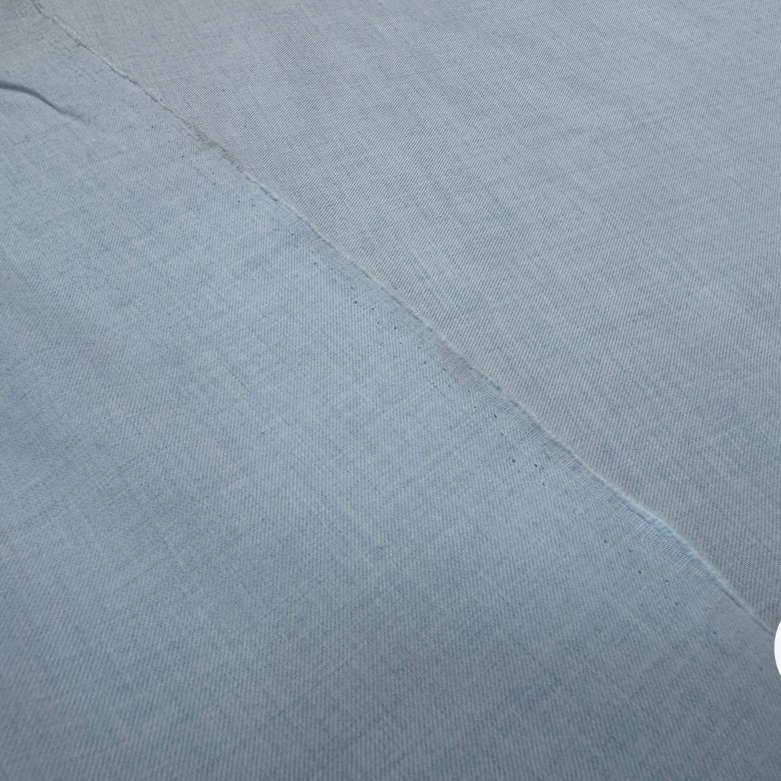 TISSU COTON TRAPPEUR BICOLORE GRIS ET BLEU CIEL - My Little Coupon