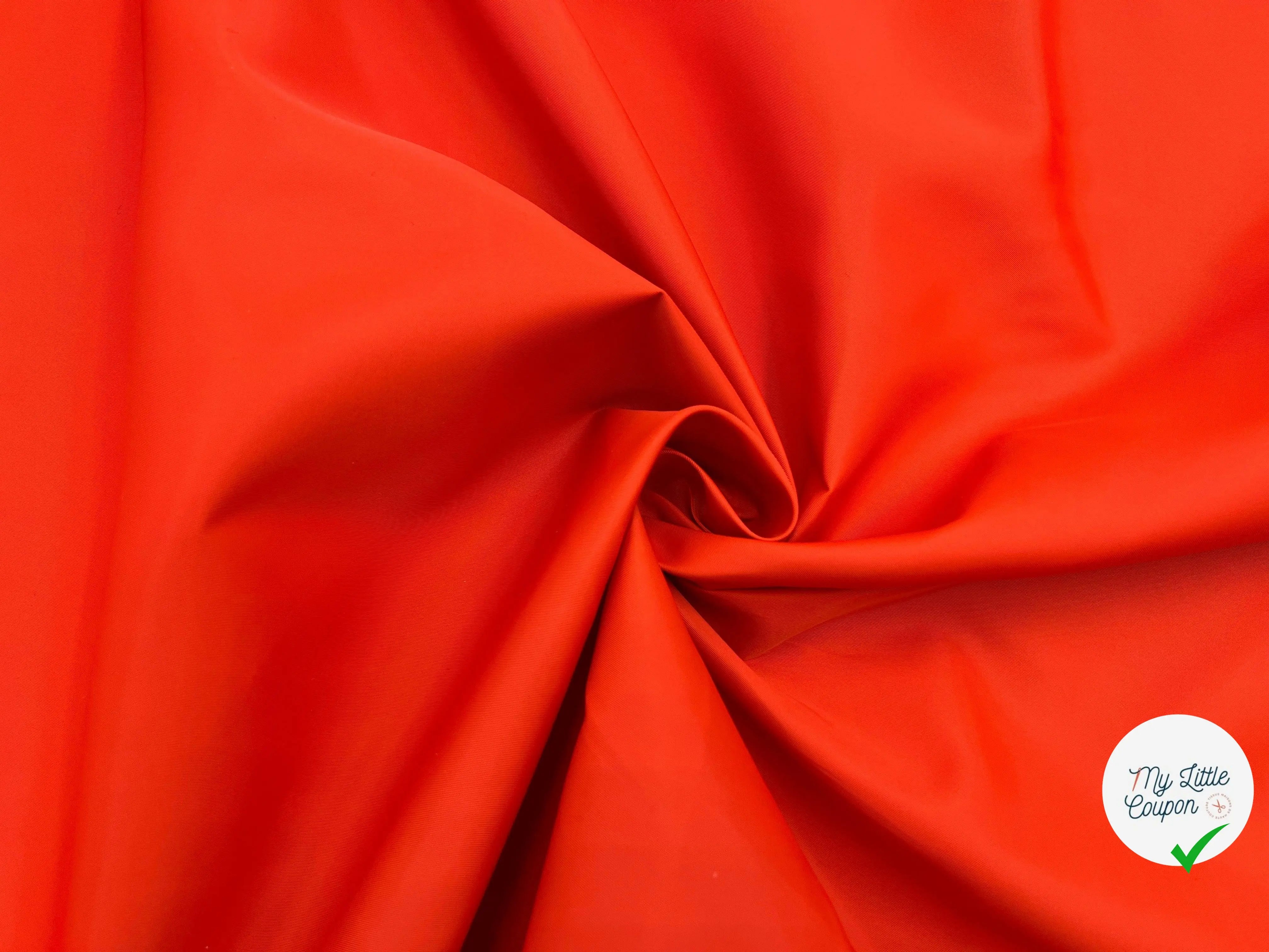 TISSU COUPE VENT ROUGE VERMILLON - My Little Coupon - tissu - coudre